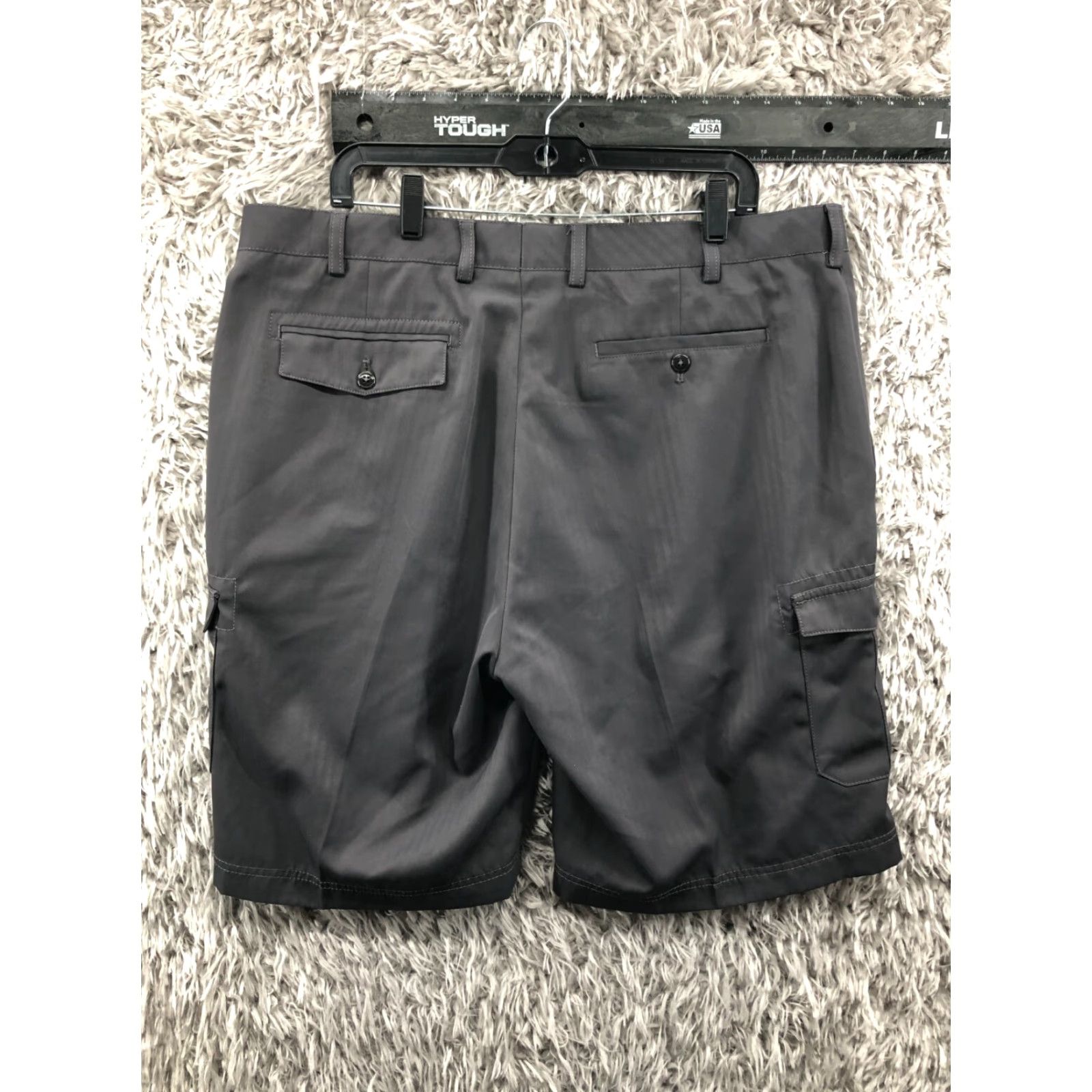Vintage Island Republic Cargo Shorts Mens Size 40 Mid Rise Dark Gray 100% Polyester Size US 40 / EU 56 - 5 Thumbnail