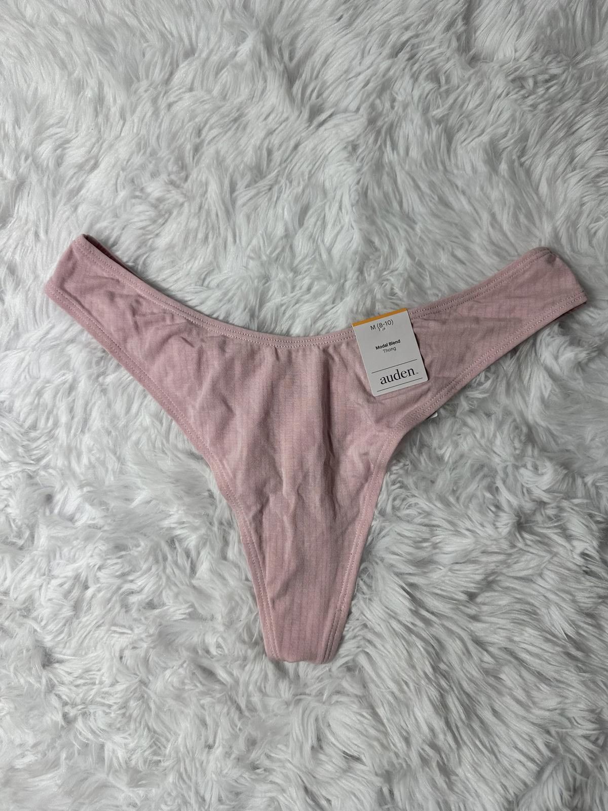 Other Auden Set of 5 Women's Cotton Thong Panties - Various Colors Size ONE SIZE - 4 Thumbnail