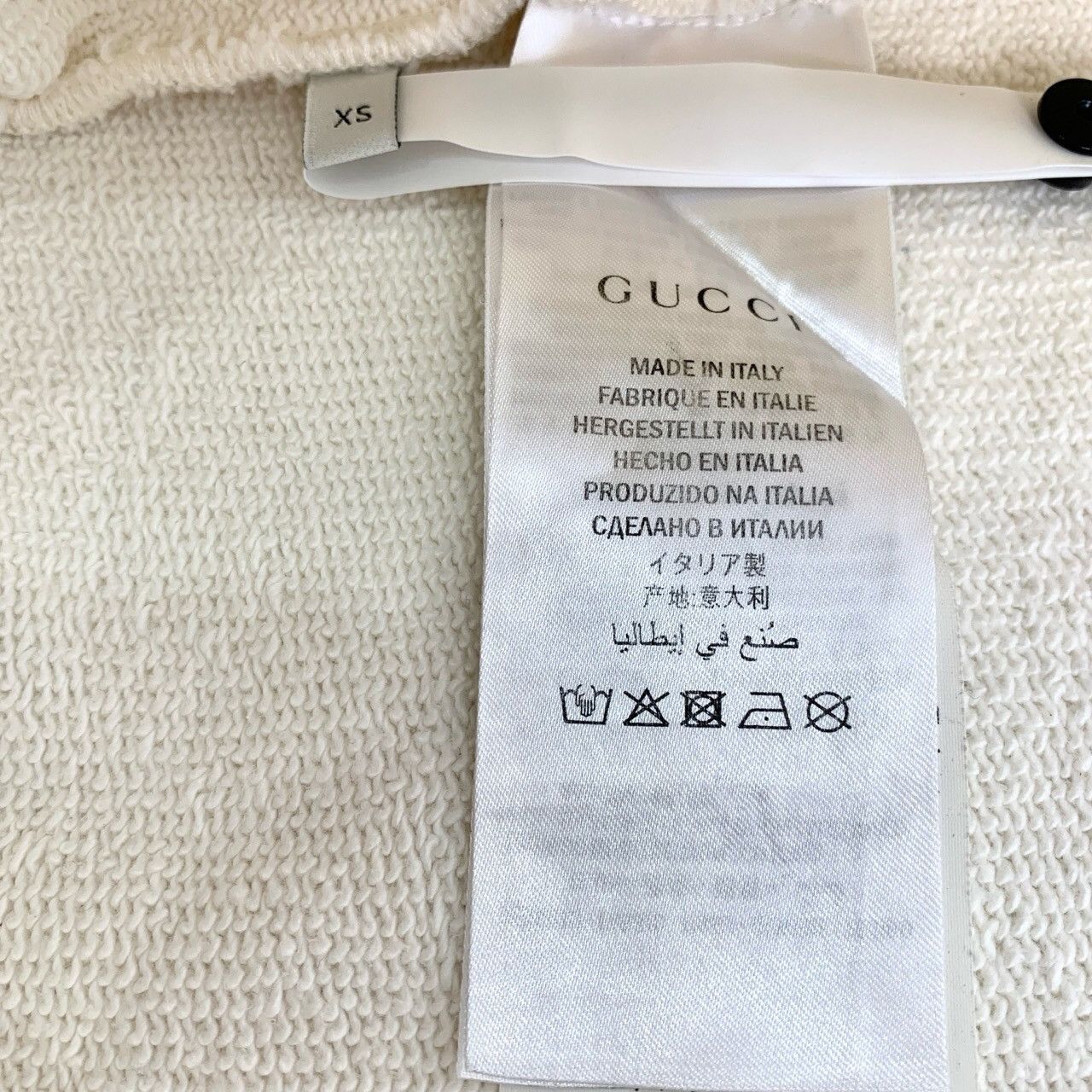 Gucci Gucci Hoodie Logo Strawberry Print Cream (Size XS) Size XS / US 0-2 / IT 36-38 - 3 Thumbnail