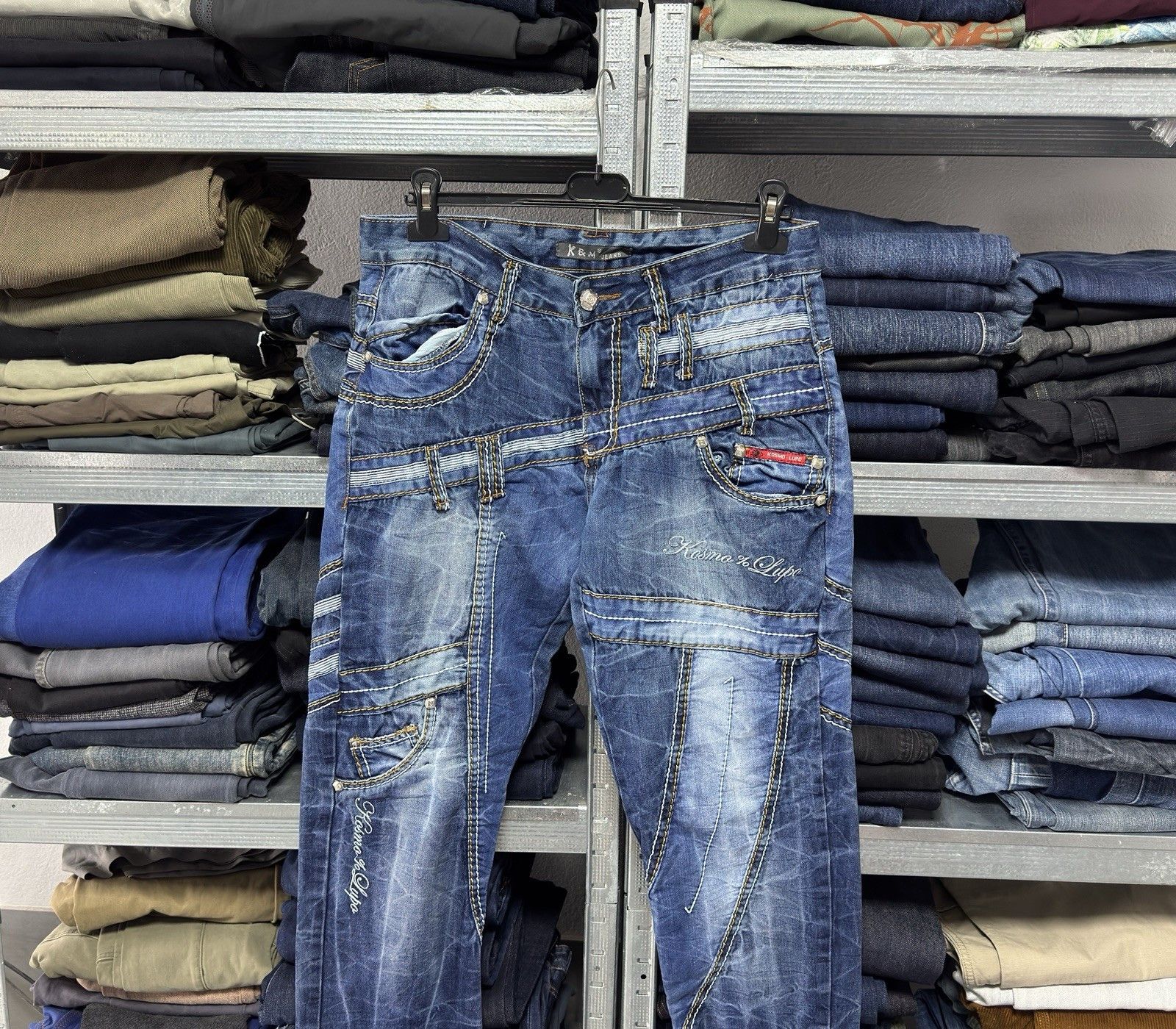 Other Kosmo Lupo y2k Denim Zipper Japan Style Distressed Jeans Size US 34 / EU 50 - 2 Thumbnail