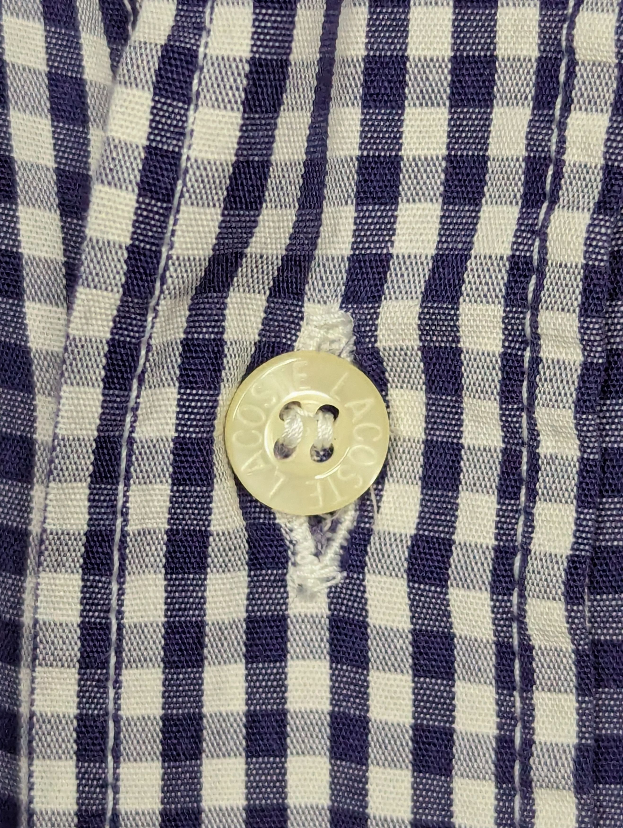 Lacoste × Vintage CHEMISE LACOSTE Vintage Men's Short-Sleeved Shirt Sz 40 Size US L / EU 52-54 / 3 - 6 Thumbnail