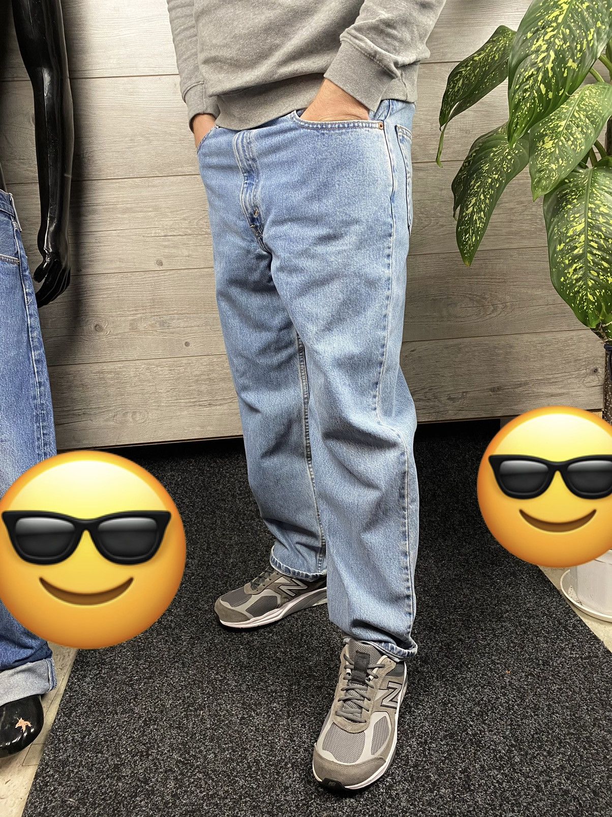 Jean × Levi's × Vintage Vintage Levis 550 1999 Jeans Baggy Wash Denim Blue Size US 36 / EU 52 - 3 Thumbnail