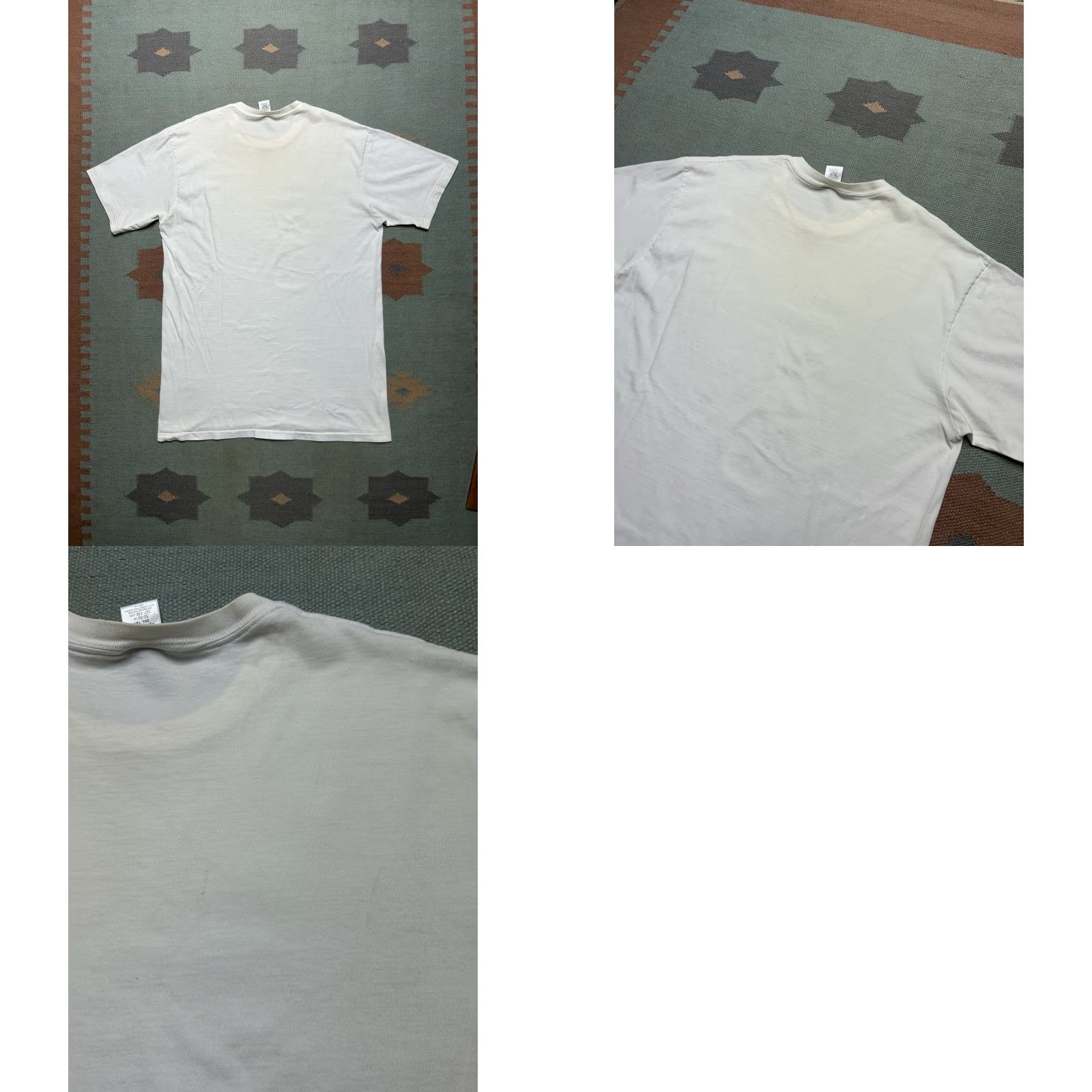 Stafford VINTAGE 90s STAFFORD White T-Shirt Men XL Tall Cotton Single Stitch Worn Soft Size US XL / EU 56 / 4 - 8 Thumbnail