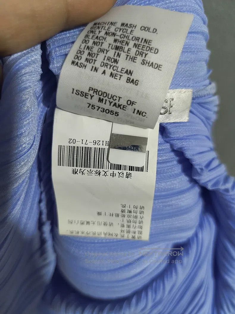 Issey Miyake Issey Miyake Blue Pleated Sleeveless Dress Size M / US 6-8 / IT 42-44 - 3 Thumbnail
