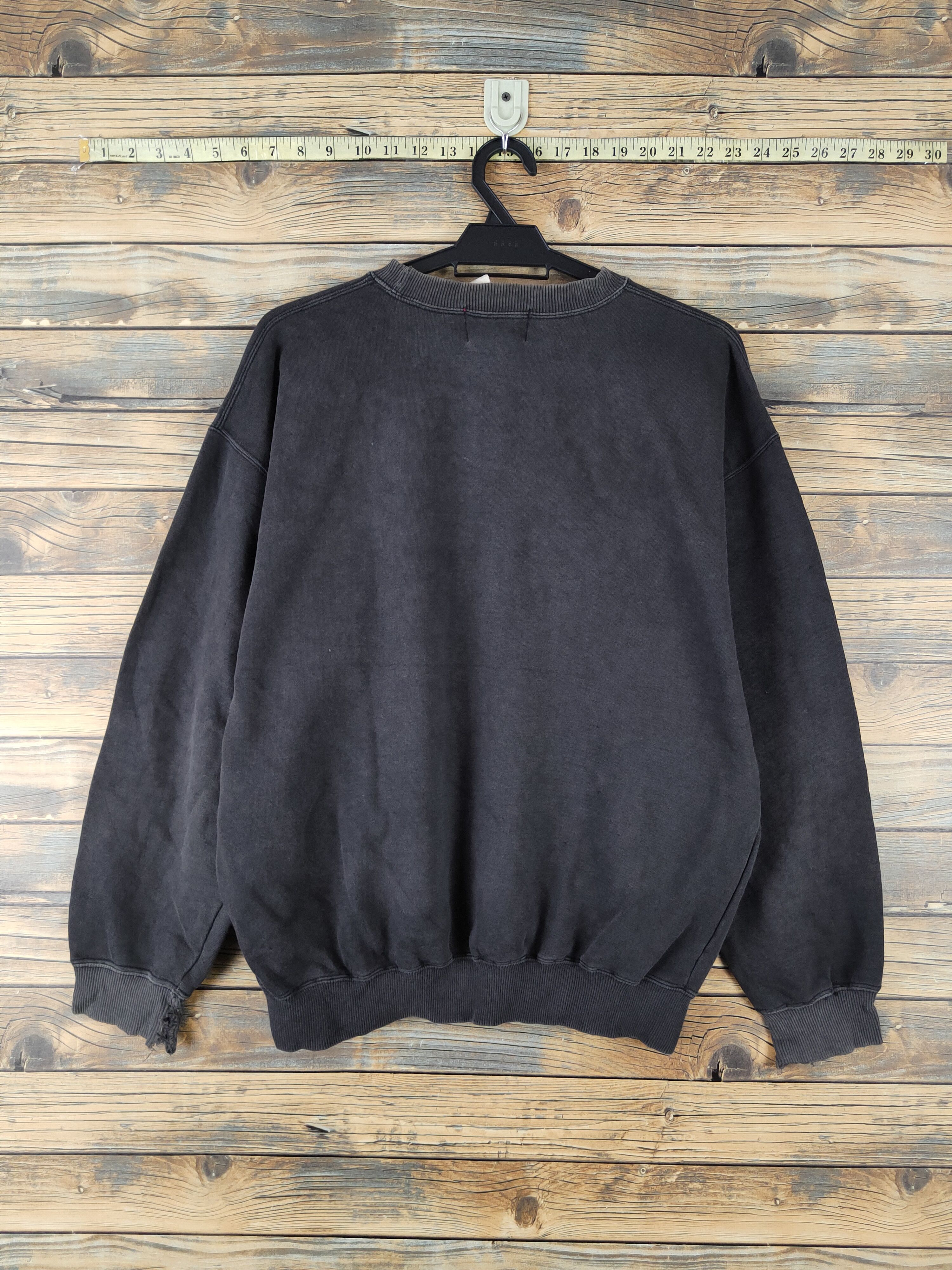 Converse × Vintage DL Converse vintage Black Faded Sweatshirts #435 Size US L / EU 52-54 / 3 - 7 Thumbnail