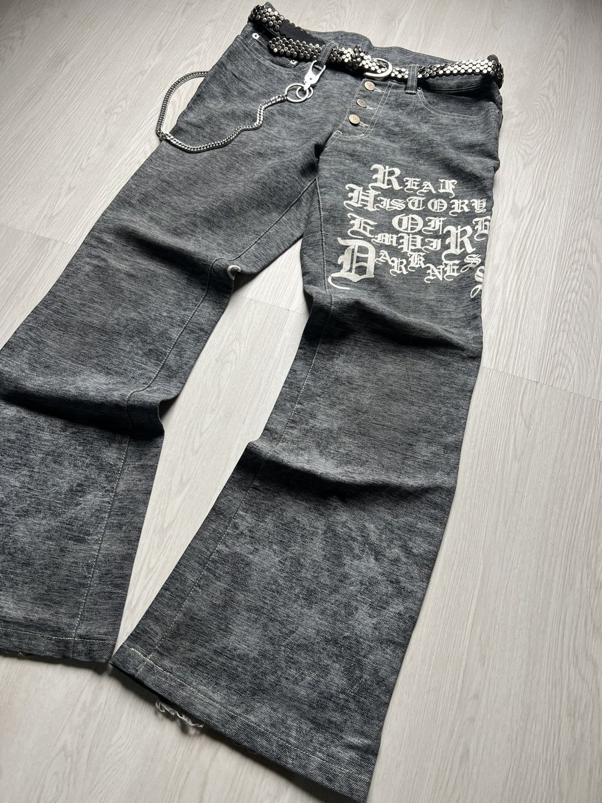 Tornado Mart Tornado Mart Poem Flared Pants Lgb If Six Was Nine Style Size US 31 - 3 Thumbnail
