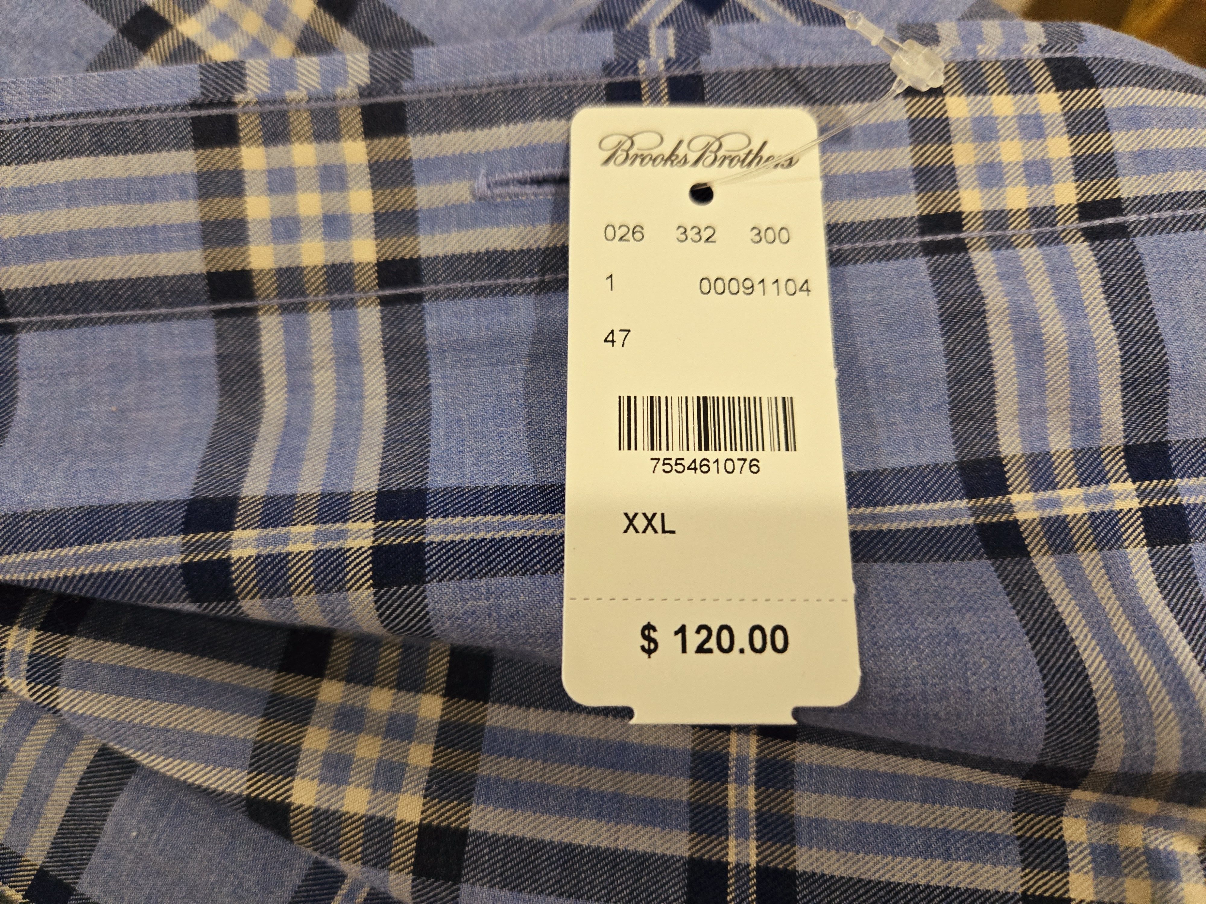 Brooks Brothers Brooks Brothers Blue Plaid Regents Shirt - NEW Size US XXL / EU 58 / 5 - 2 Thumbnail