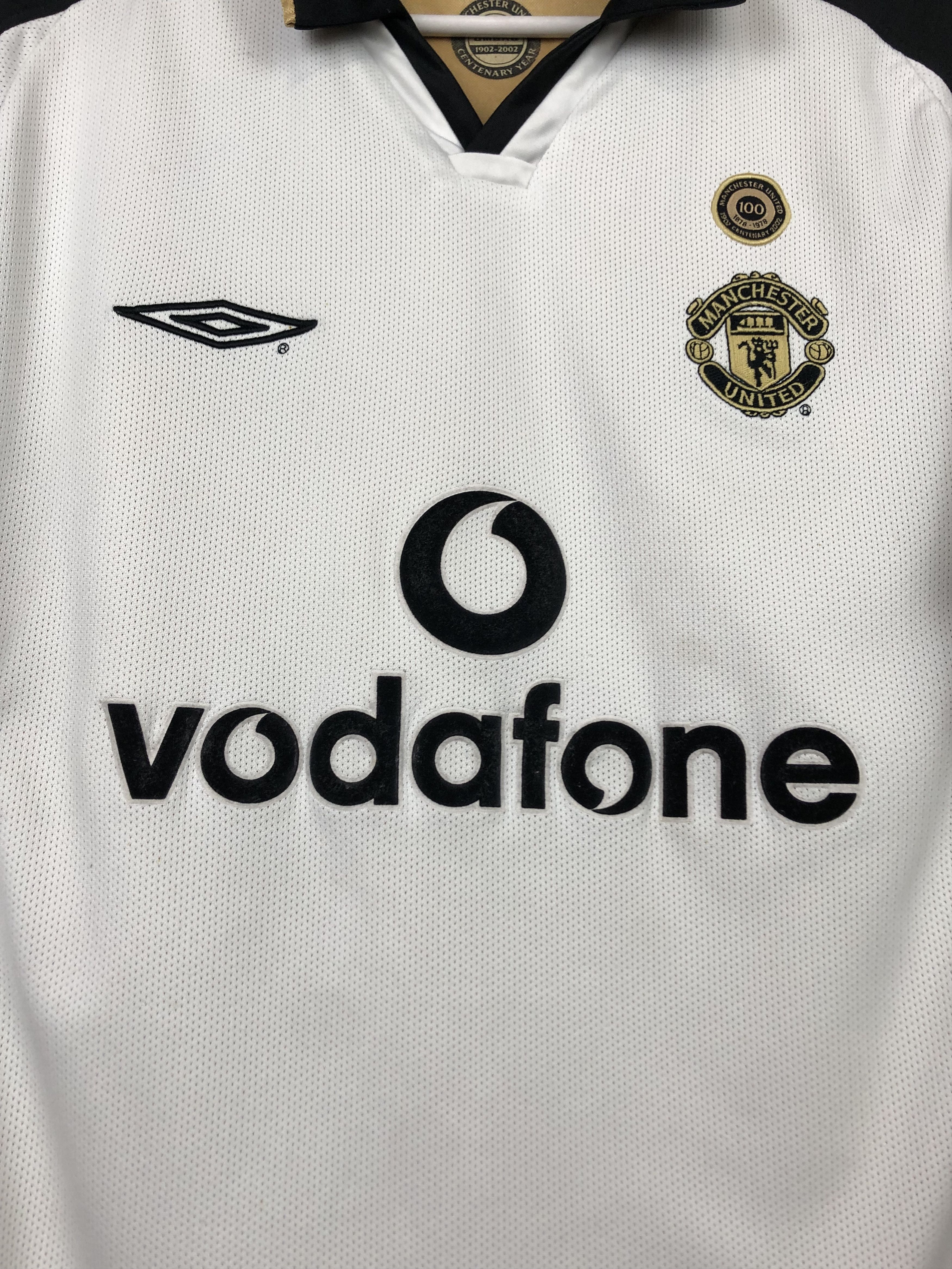 Umbro Manchester United football shirt 2001 Soccer Veron Jersey Size US M / EU 48-50 / 2 - 4 Thumbnail
