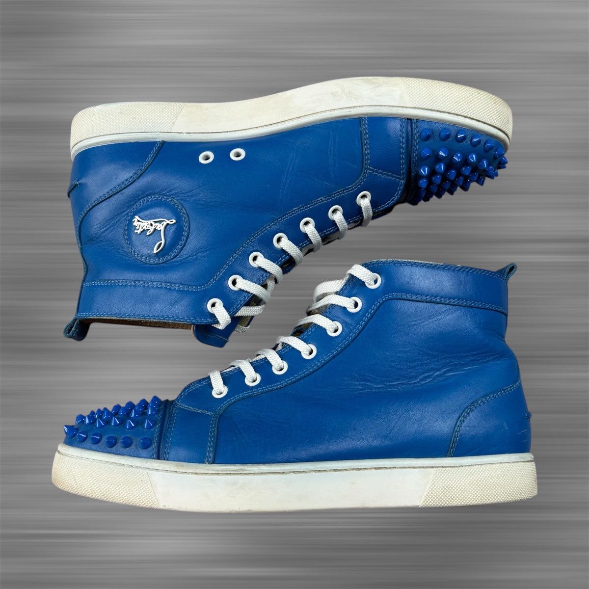 Christian Louboutin CHRISTIAN LOUBOUTIN High Top Spikes Orlato FLAT Shoes Size US 9.5 / EU 42-43 - 2 Thumbnail
