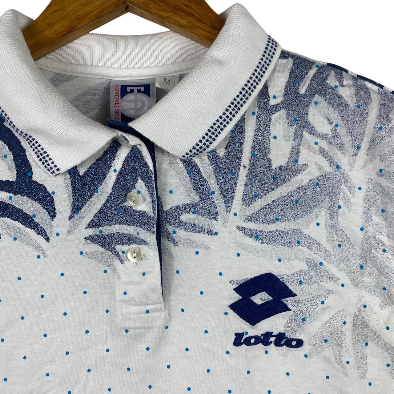 Lotto Sport Vintage LOTTO TENNIS ITALIANO Artwork Polo Tee Shirt Top Size US M / EU 48-50 / 2 - 3 Thumbnail