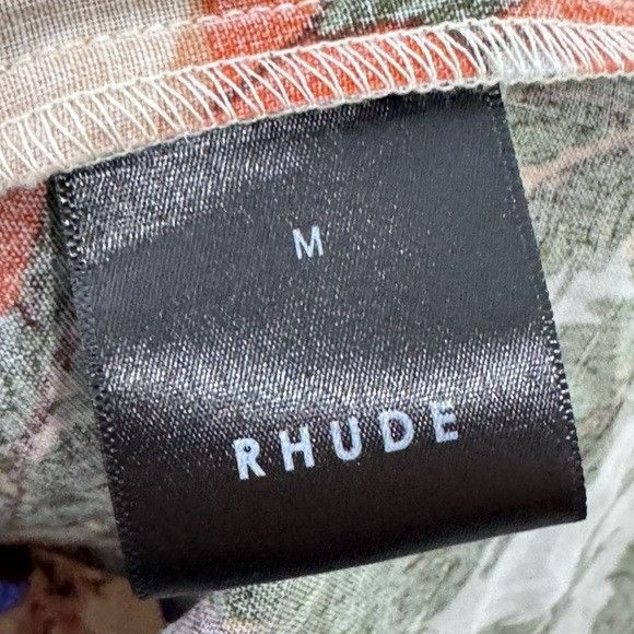 Rhude Rhude Le Fleur Linen Shirt White Multi Men’s Medium Size US M / EU 48-50 / 2 - 4 Thumbnail