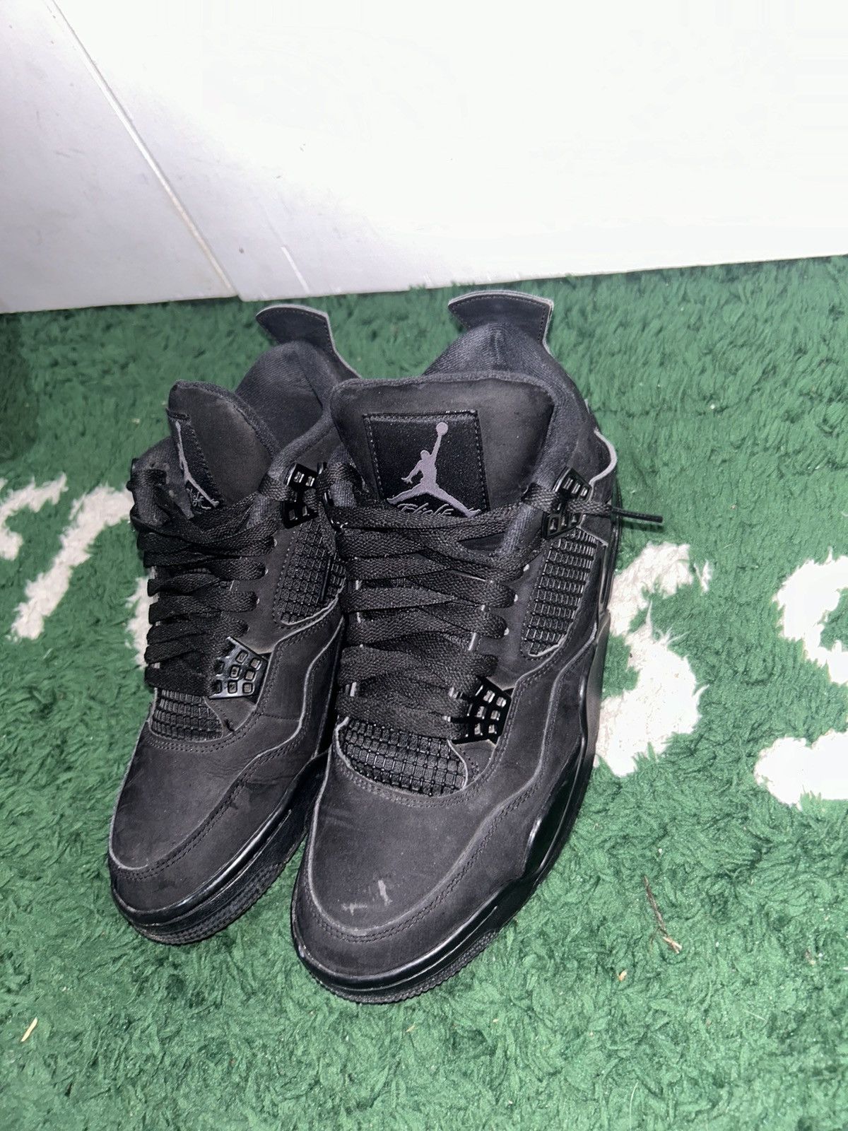 Jordan Brand Jordan 4 black cat size 9.5 Preowned no box Size US 9.5 / EU 42-43 - 4 Thumbnail
