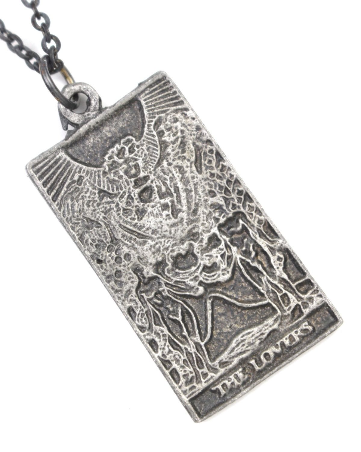 Vintage 2000S JAPANESE MADE THE LOVERS TAROT CARD NECKLACE Size ONE SIZE - 3 Thumbnail