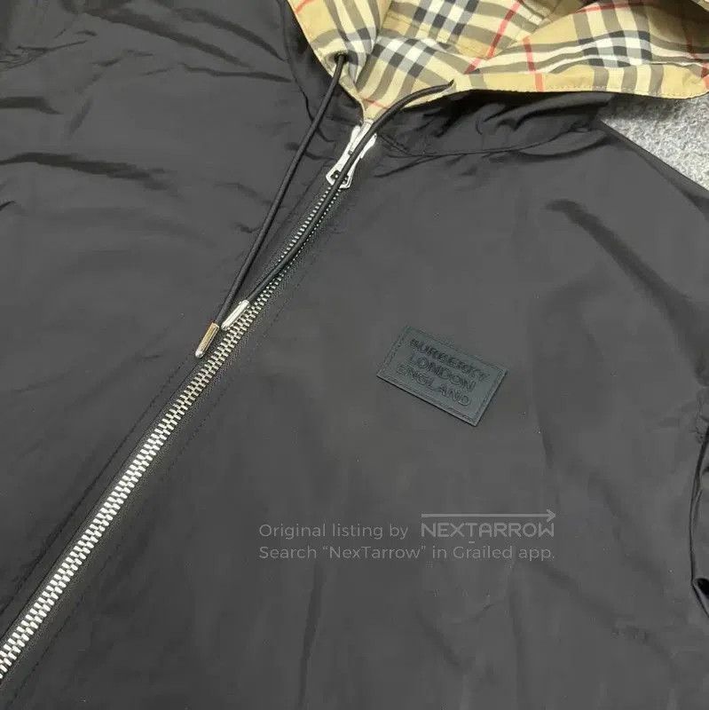 Burberry Burberry Black Polyester Men's Hooded Jacket. Size US M / EU 48-50 / 2 - 3 Thumbnail