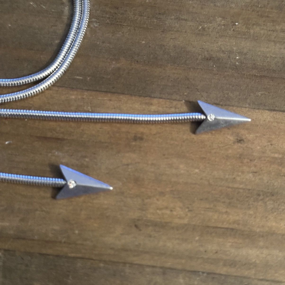 American Eagle Outfitters American Eagle silver adjustable arrowhead lariat necklace Size ONE SIZE - 4 Thumbnail