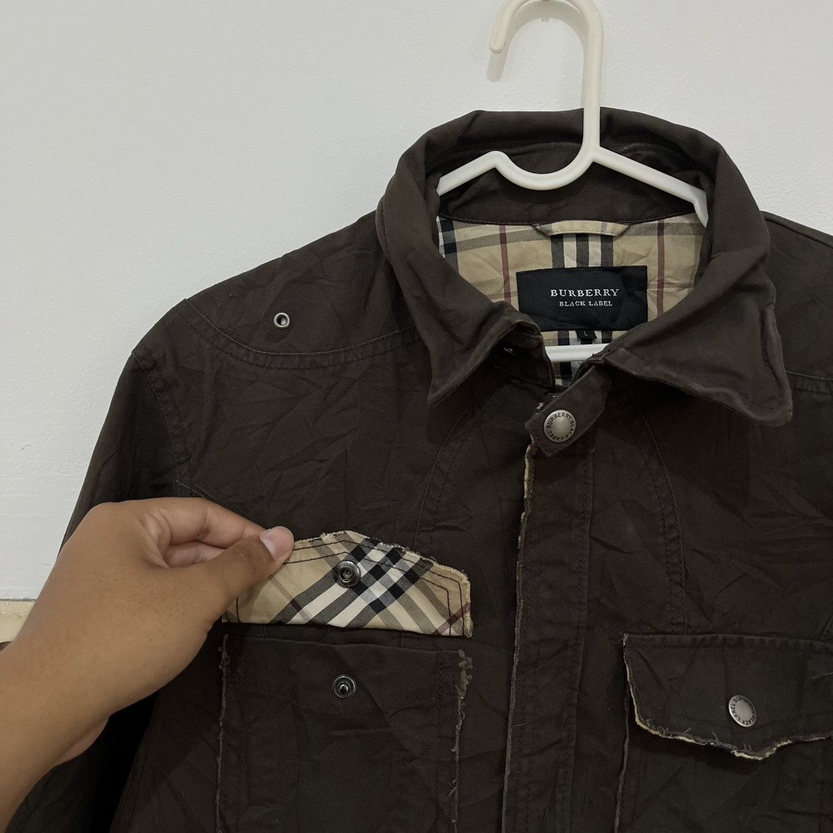Burberry Burberry Black Label Military Shirt Jacket Size US L / EU 52-54 / 3 - 12 Thumbnail