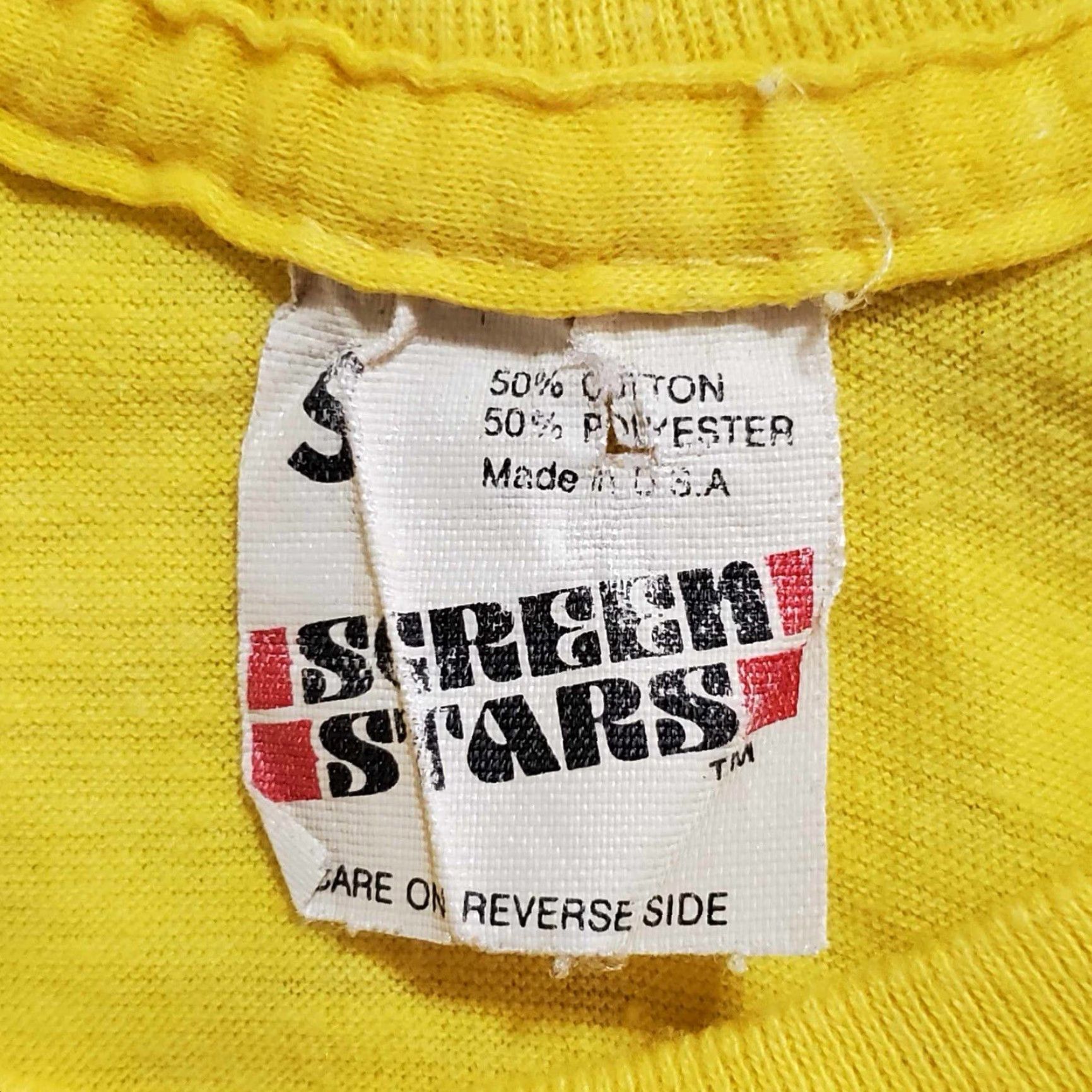 Vintage VINTAGE 80s T-Shirt Screen Stars Fort Myers Beach FL XS Yellow Ocean Florida Shirt Womens XS Size XS / US 0-2 / IT 36-38 - 2 Thumbnail