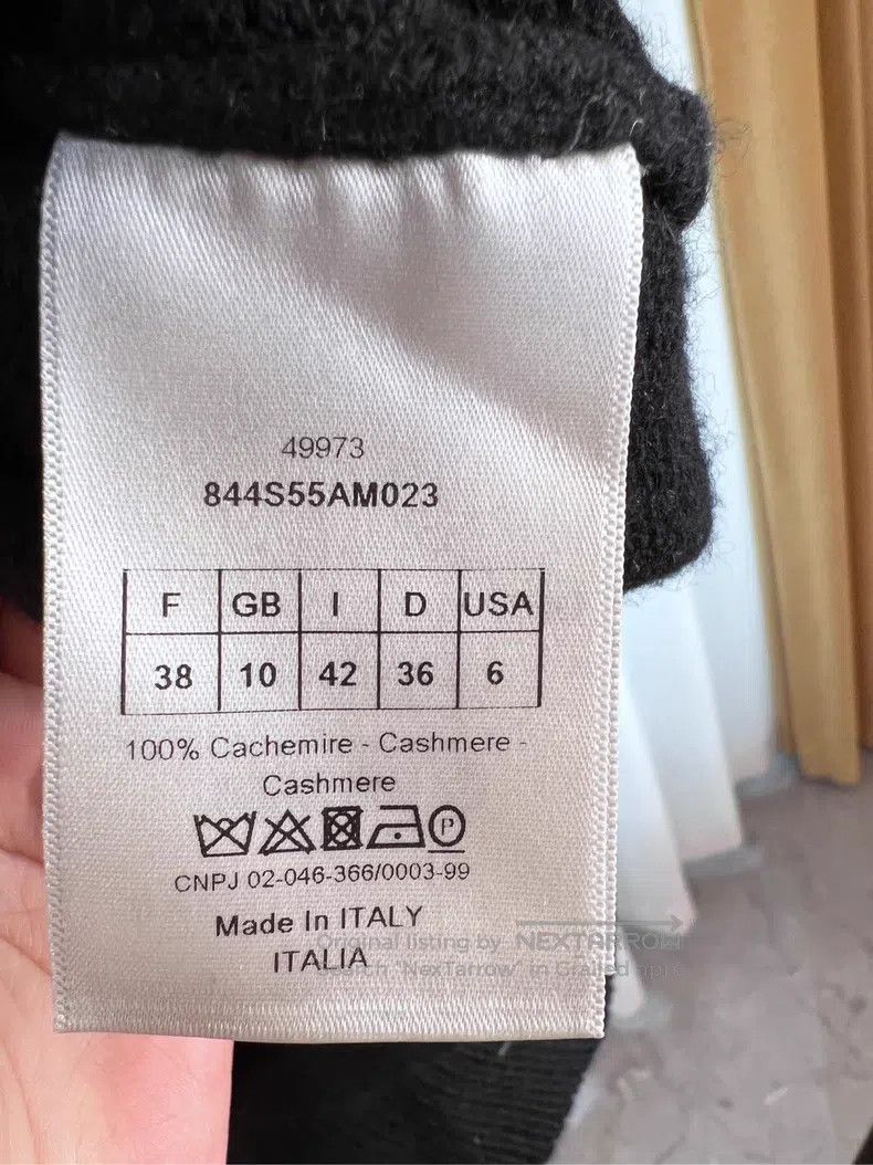 Dior Dior Black cashmere 8-character sweater Size XS / US 0-2 / IT 36-38 - 4 Thumbnail