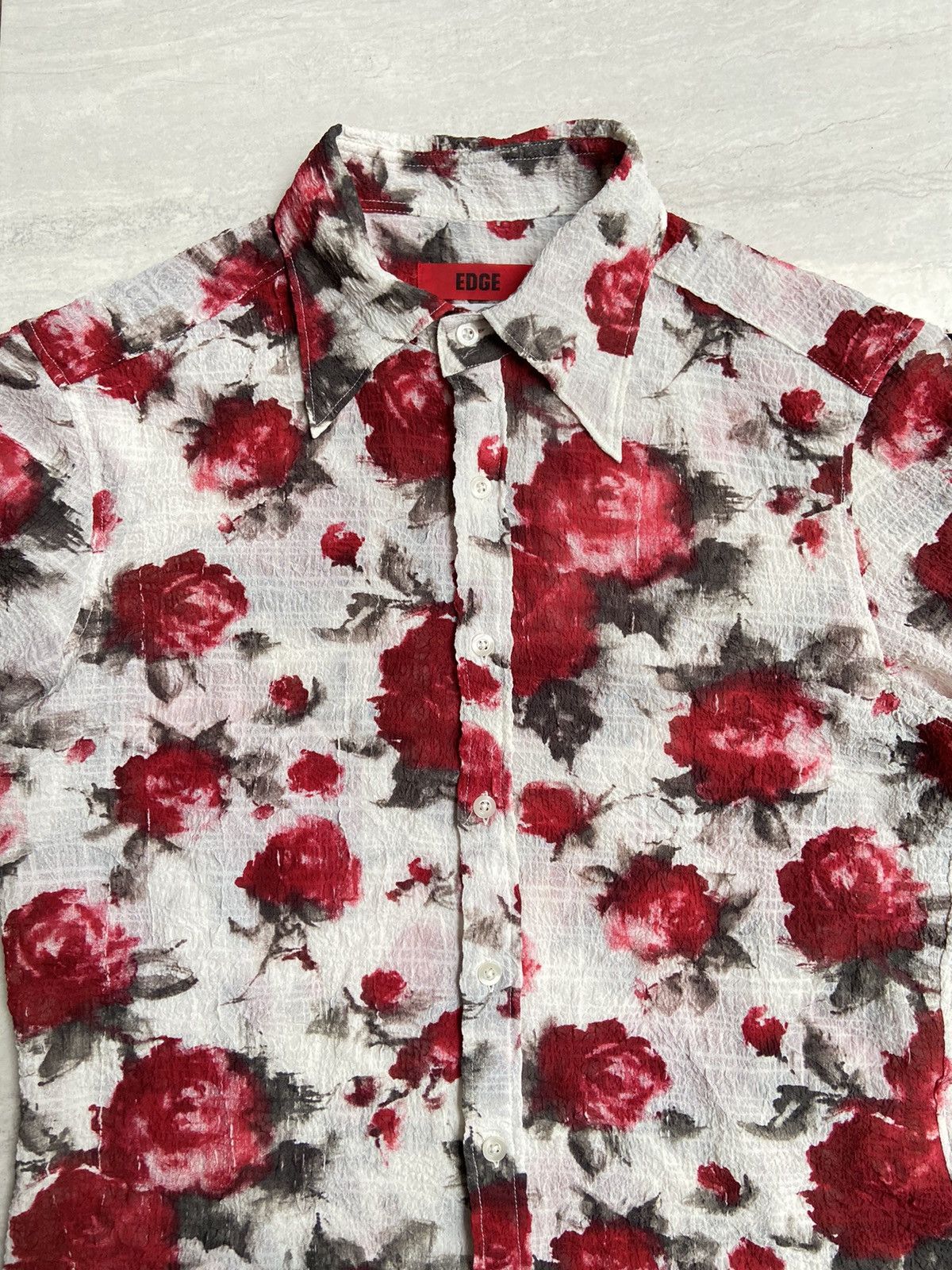 Designer × Japanese Brand EDGE RUPERT Flower Motive Shirt Size US S / EU 44-46 / 1 - 3 Thumbnail