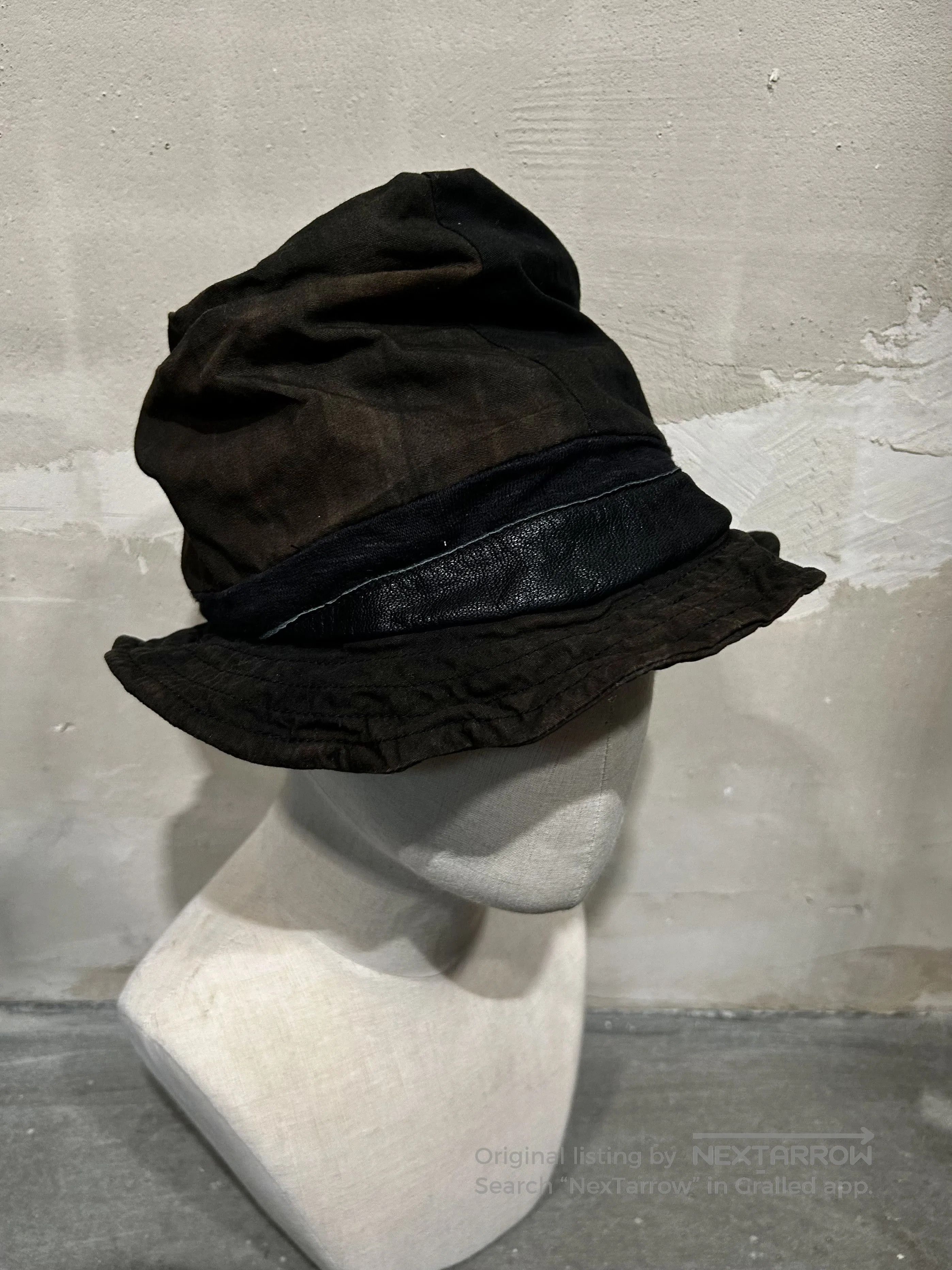 14th Addiction 14th Addiction Patchwork Leather Fedora. Size ONE SIZE - 3 Thumbnail