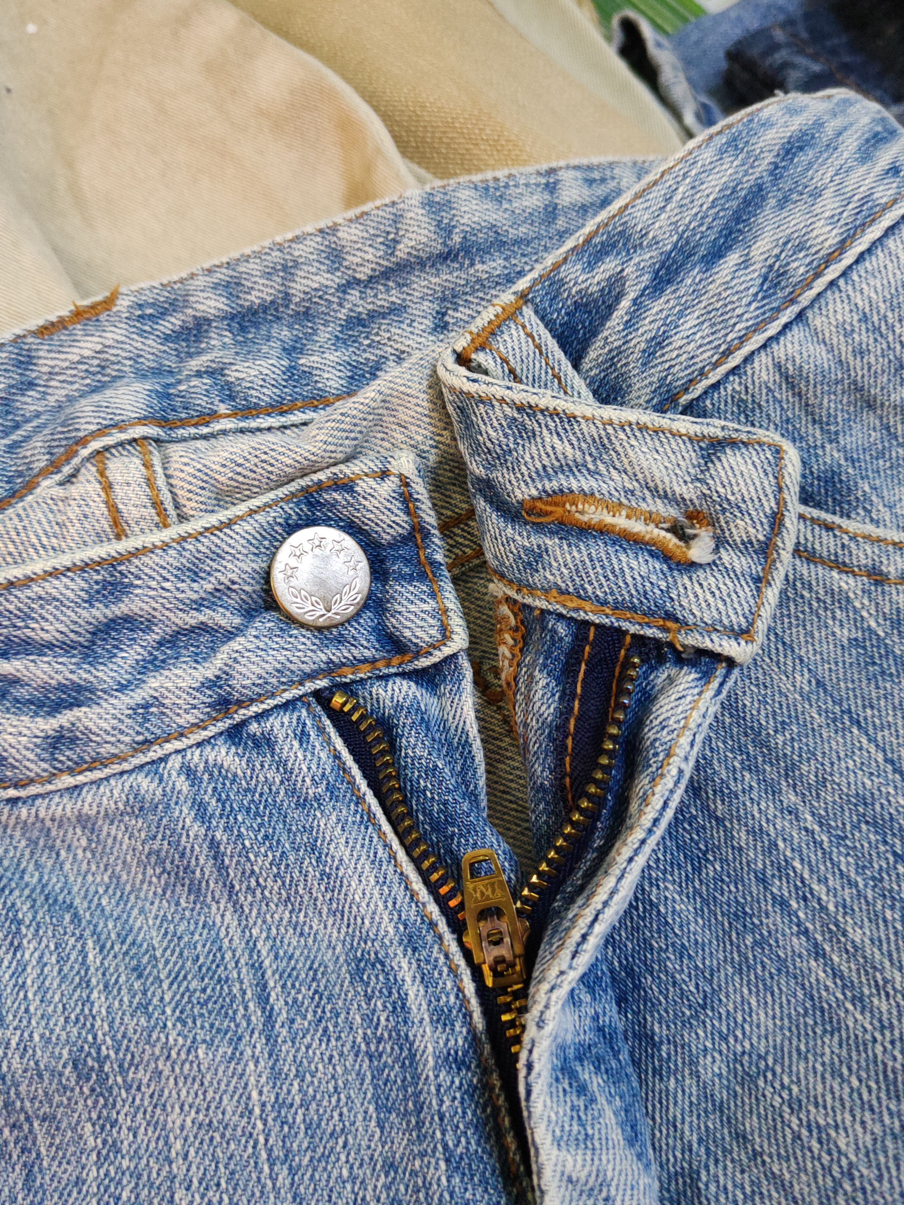Japanese Brand Untitled Blue Distressed Multipocket Denim #S1586 Size 28" / US 6 / IT 42 - 13 Thumbnail