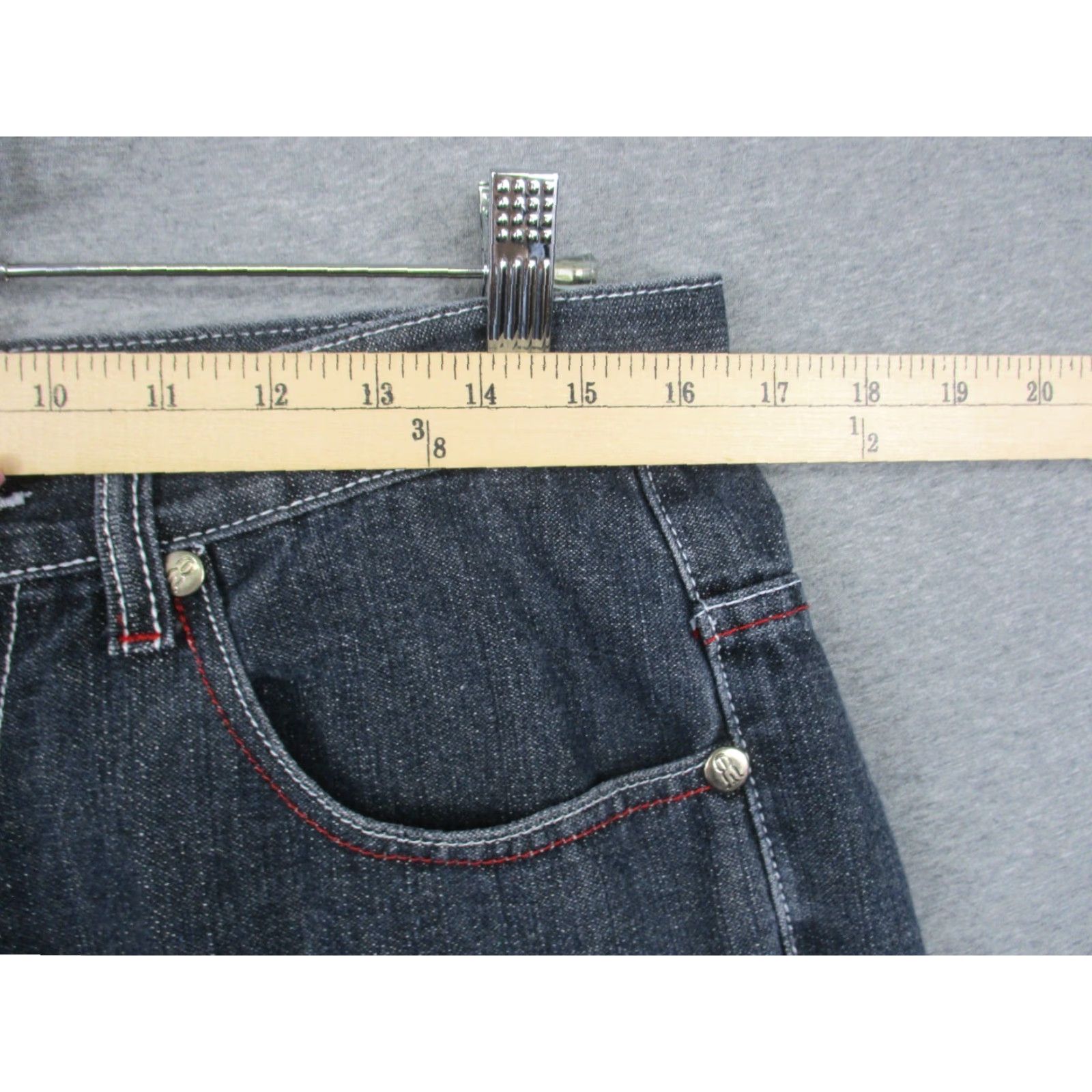 Royal RepubliQ VINTAGE Royal Republic Jeans Baggy Embroidered 32 Blue Denim 100% Cotton Men Regular Straight Inseam 29 High Rise 32 Vintage Y2K Size US 32 / EU 48 - 7 Thumbnail