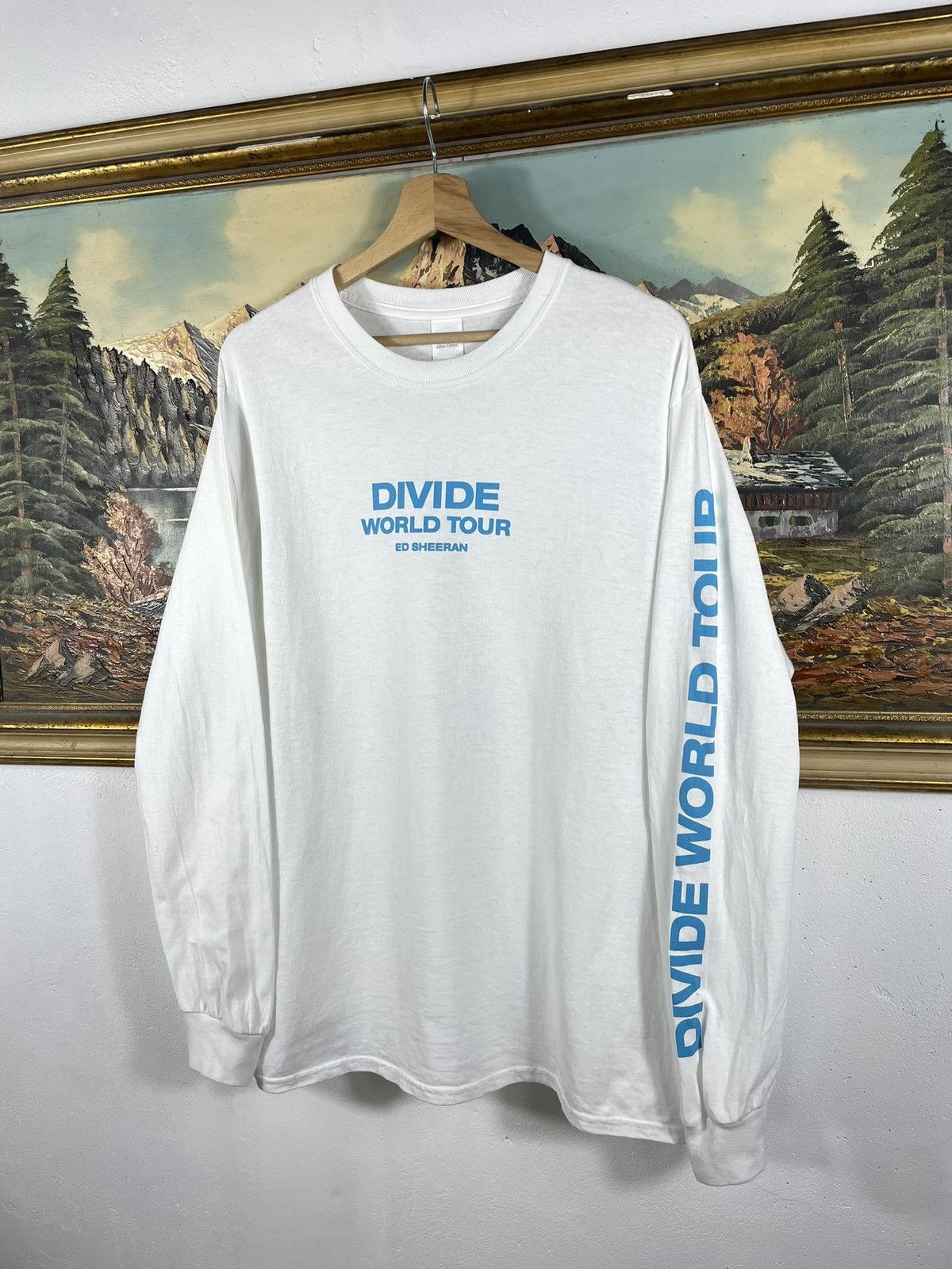 Band Tees × Vintage White Longsleeve Tee Ed Sheeran Divide World Tour Merch Size US M / EU 48-50 / 2 - 2 Thumbnail
