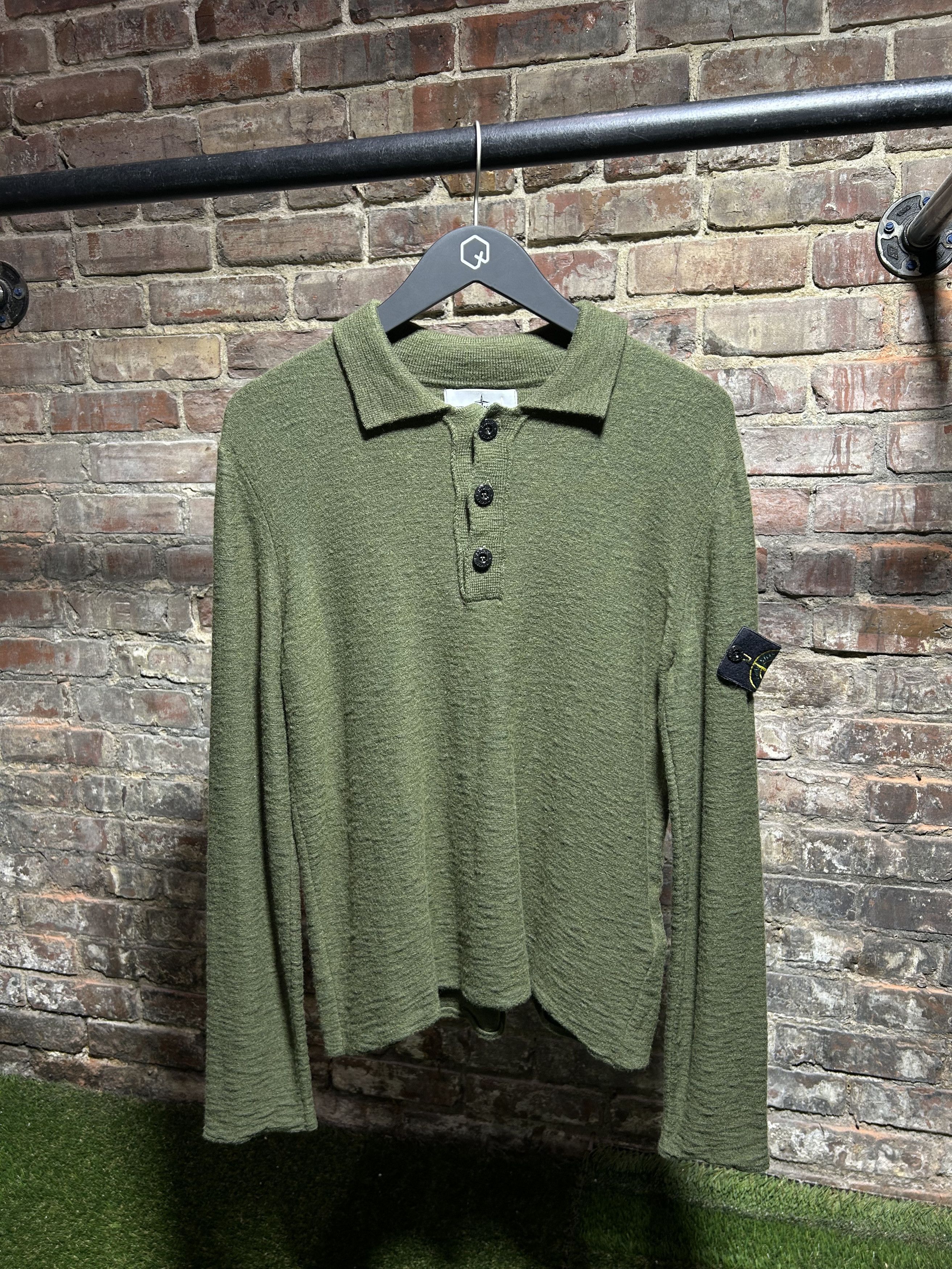 Stone Island Stone Island Wool Quarter Button Up Size US S / EU 44-46 / 1 - 1 Thumbnail