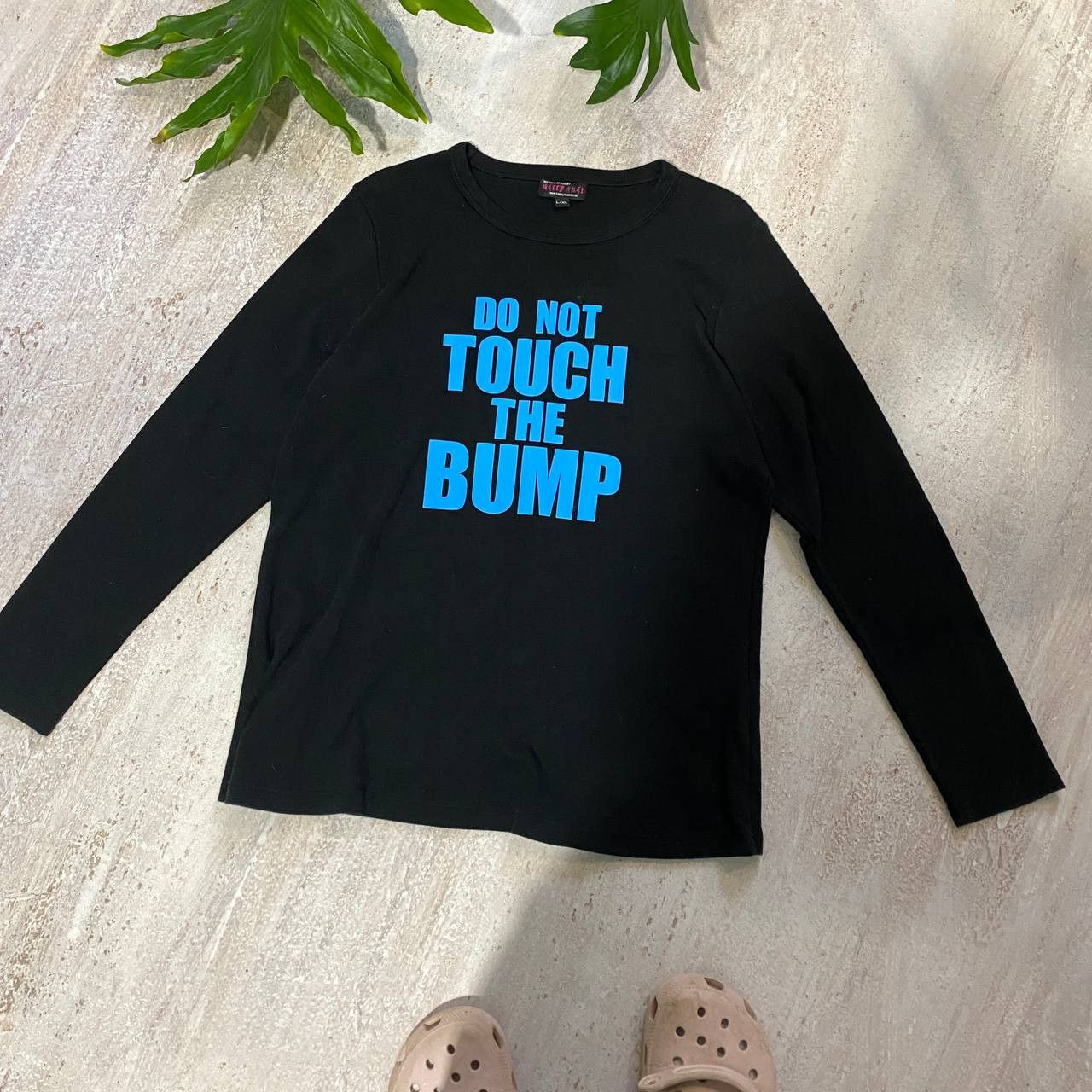 Vintage VINTAGE Y2K DO NOT TOUCH THE BUMP FUNNY LON SLEEVE Size US L / EU 52-54 / 3 - 1 Thumbnail
