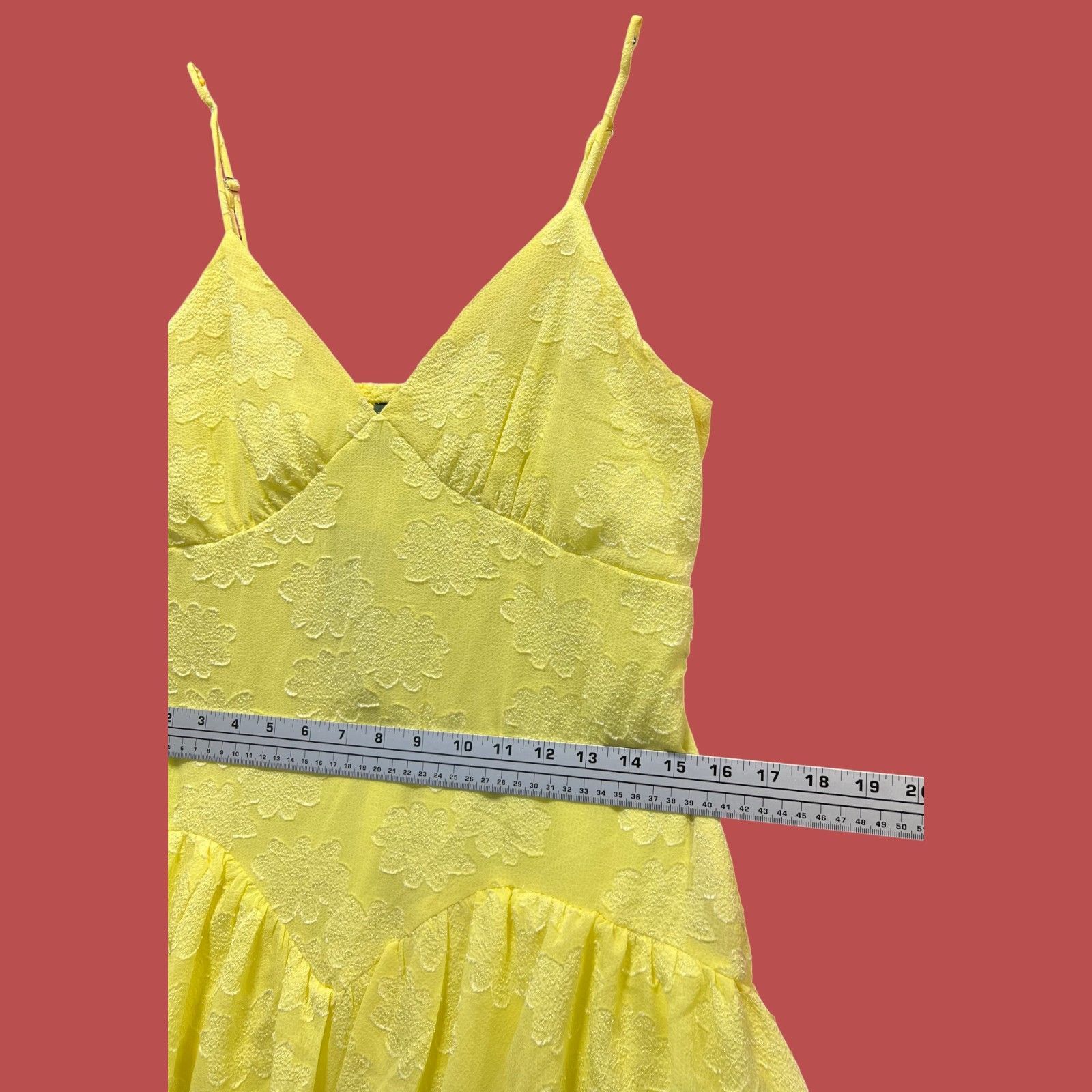 Other Wild Fable - Women's Triangle Cup V-Neck Tie Red Mini Skater Size S / US 4 / IT 40 - 6 Thumbnail