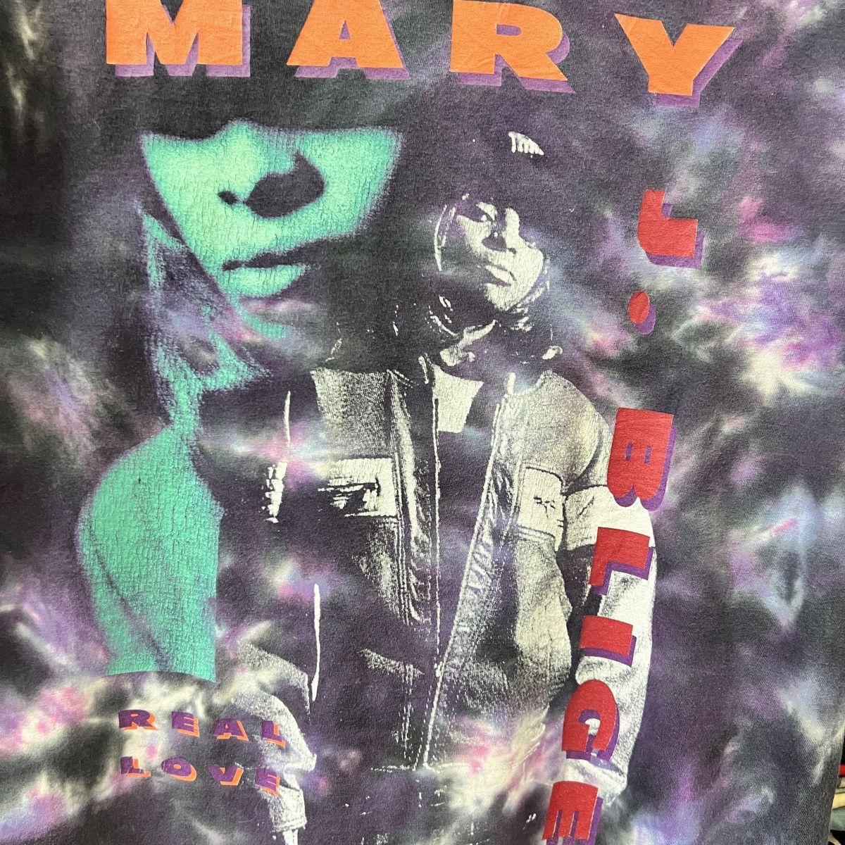 Rap Tees MARY J BLIGE “REAL LOVE” Size US M / EU 48-50 / 2 - 3 Thumbnail