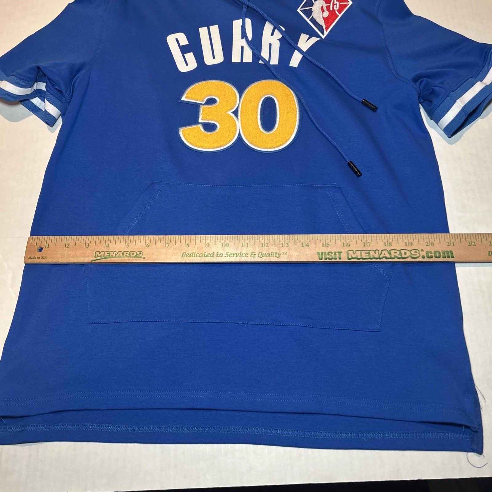 Pro Standard Steph Curry Warriors #30 Hoodie NBA Short Sleeve - L Size US L / EU 52-54 / 3 - 6 Thumbnail