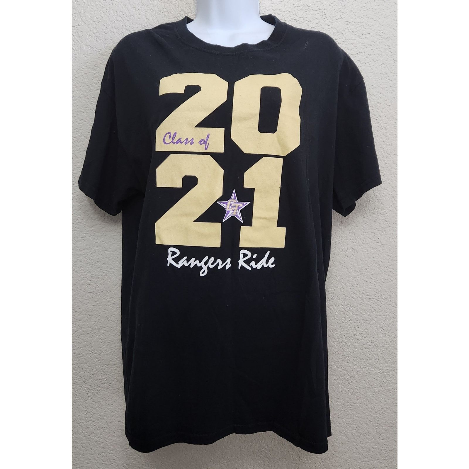 Gildan Black Gold Purple Rangers Ride 2021 Chisholm Trail Shirt L Size US L / EU 52-54 / 3 - 1 Thumbnail