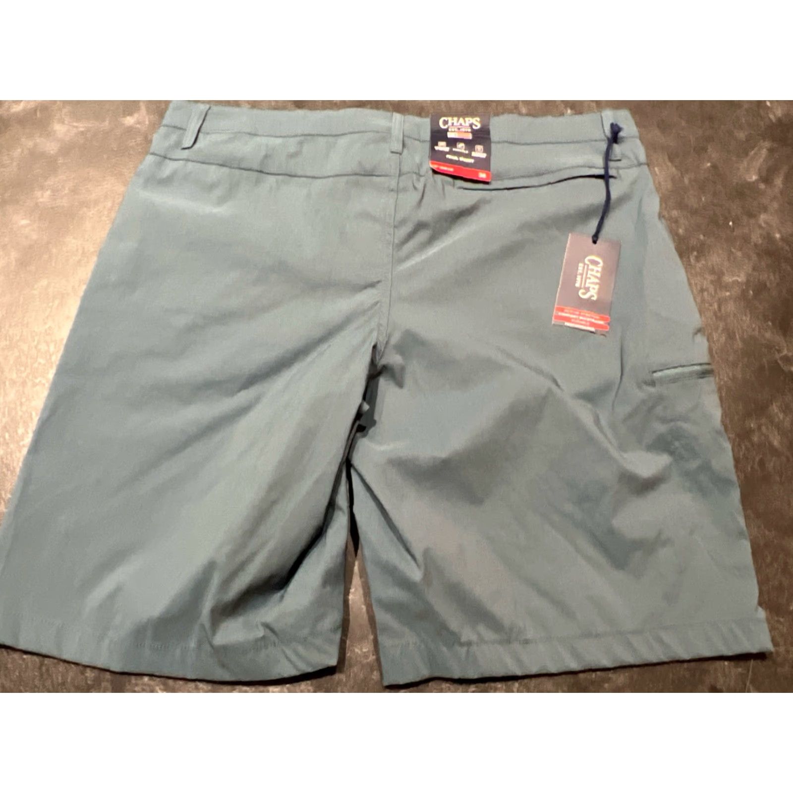 Chaps Chaps Men's Flat Front Cotton Canvas Hiking Shorts Size 38 Blue Casual Travel Outdoor Size US 38 / EU 54 - 6 Thumbnail