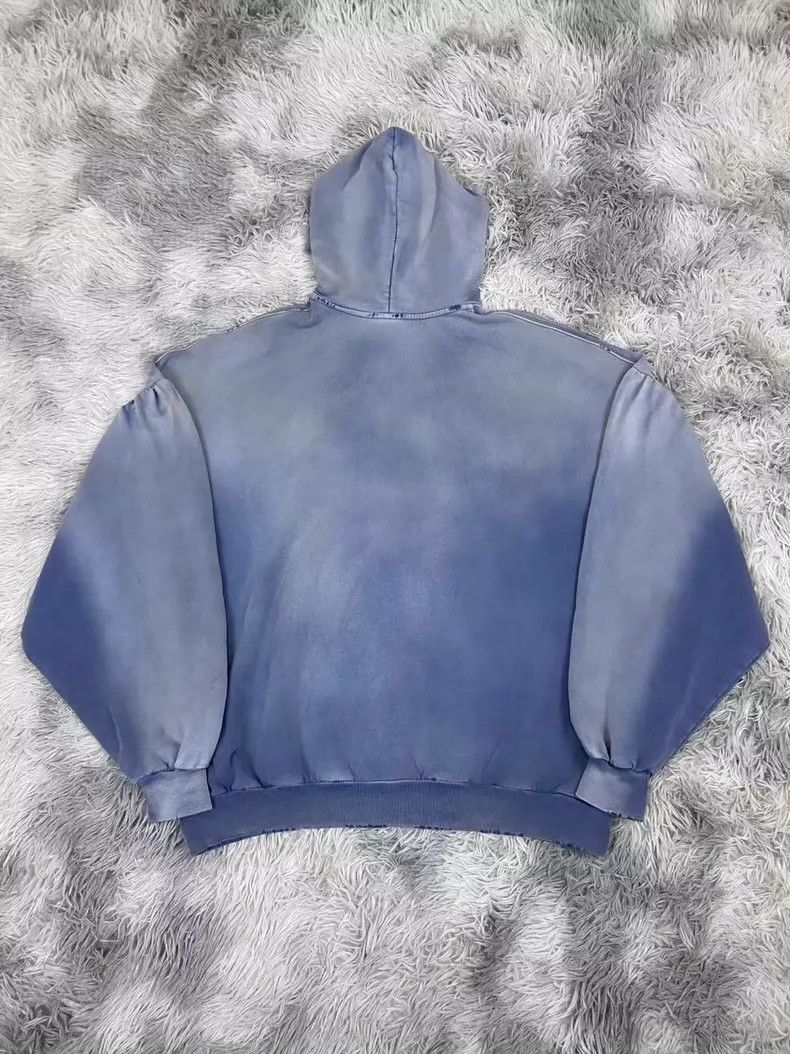 Balenciaga Balenciaga Smog blue mud dyeing and washing to make old sw Size US M / EU 48-50 / 2 - 2 Thumbnail