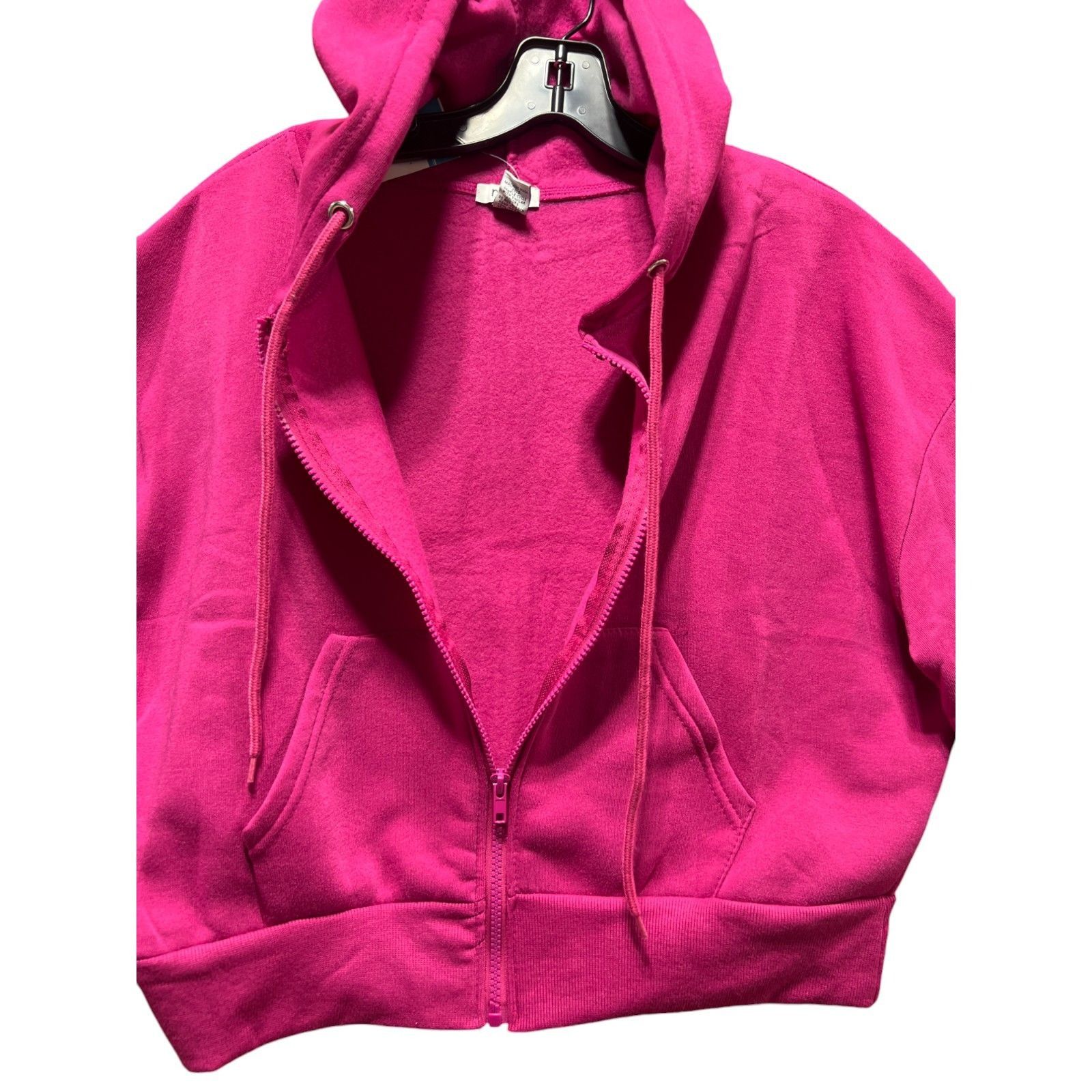 Other Rue + - Women's Long Sleeve Hooded Sweatshirt - Dark Pink - Size M / US 6-8 / IT 42-44 - 9 Thumbnail