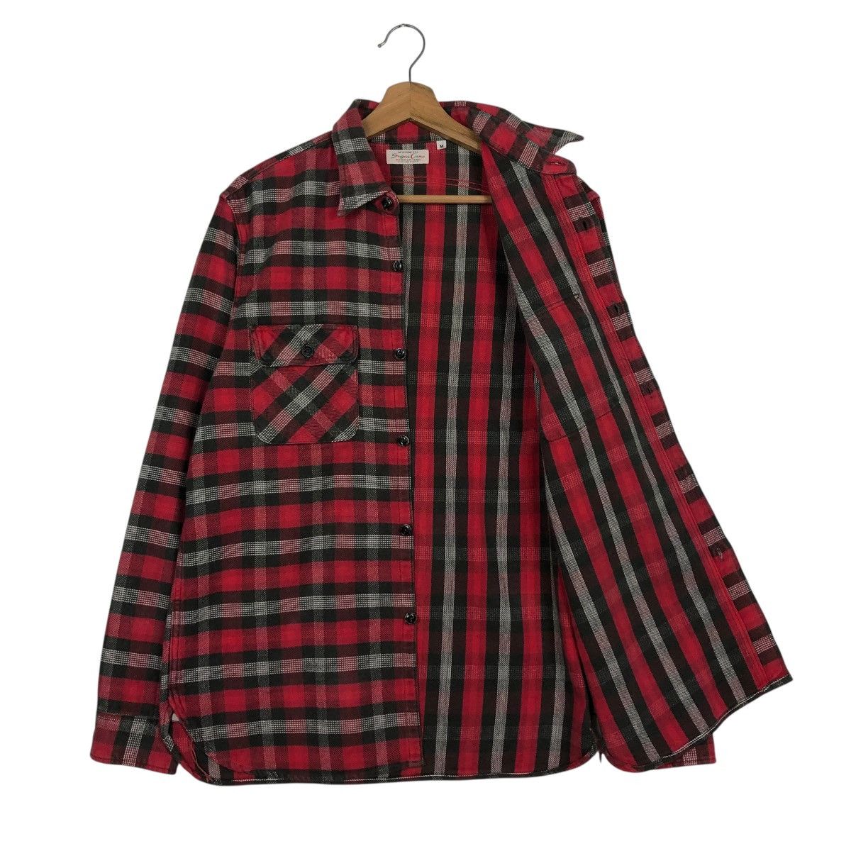 Sugar Cane 🔥VINTAGE WOOL SHIRT JACKET SUGAR CANE TOYO ENTERPRISE TARTAN Size US M / EU 48-50 / 2 - 13 Thumbnail