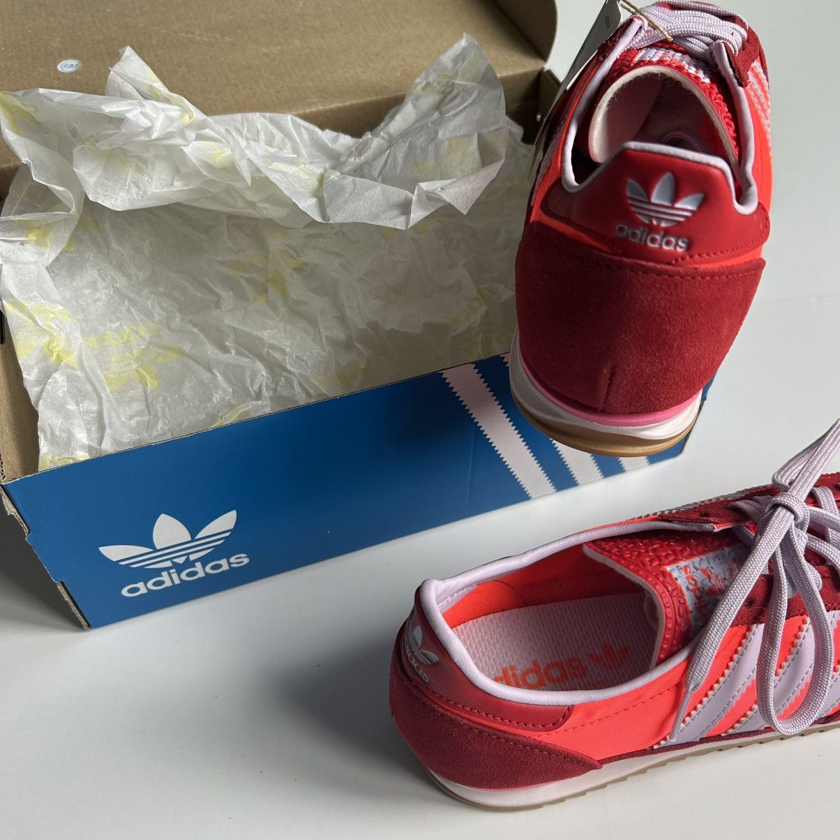 Adidas NEW Adidas Sl 72 OG ‘Solar Red/Ice Lavender’-Women’s size 8 Size US 8 / IT 38 - 8 Thumbnail