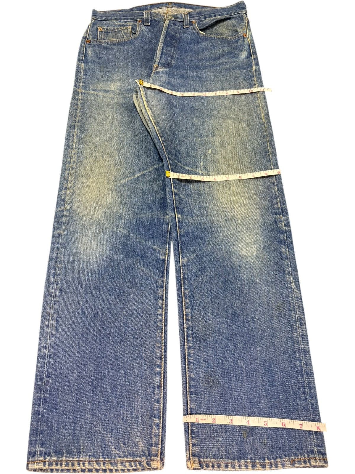 Levi's Vintage 70s Levis 501 Blue Wash Jeans Size US 31 - 8 Thumbnail
