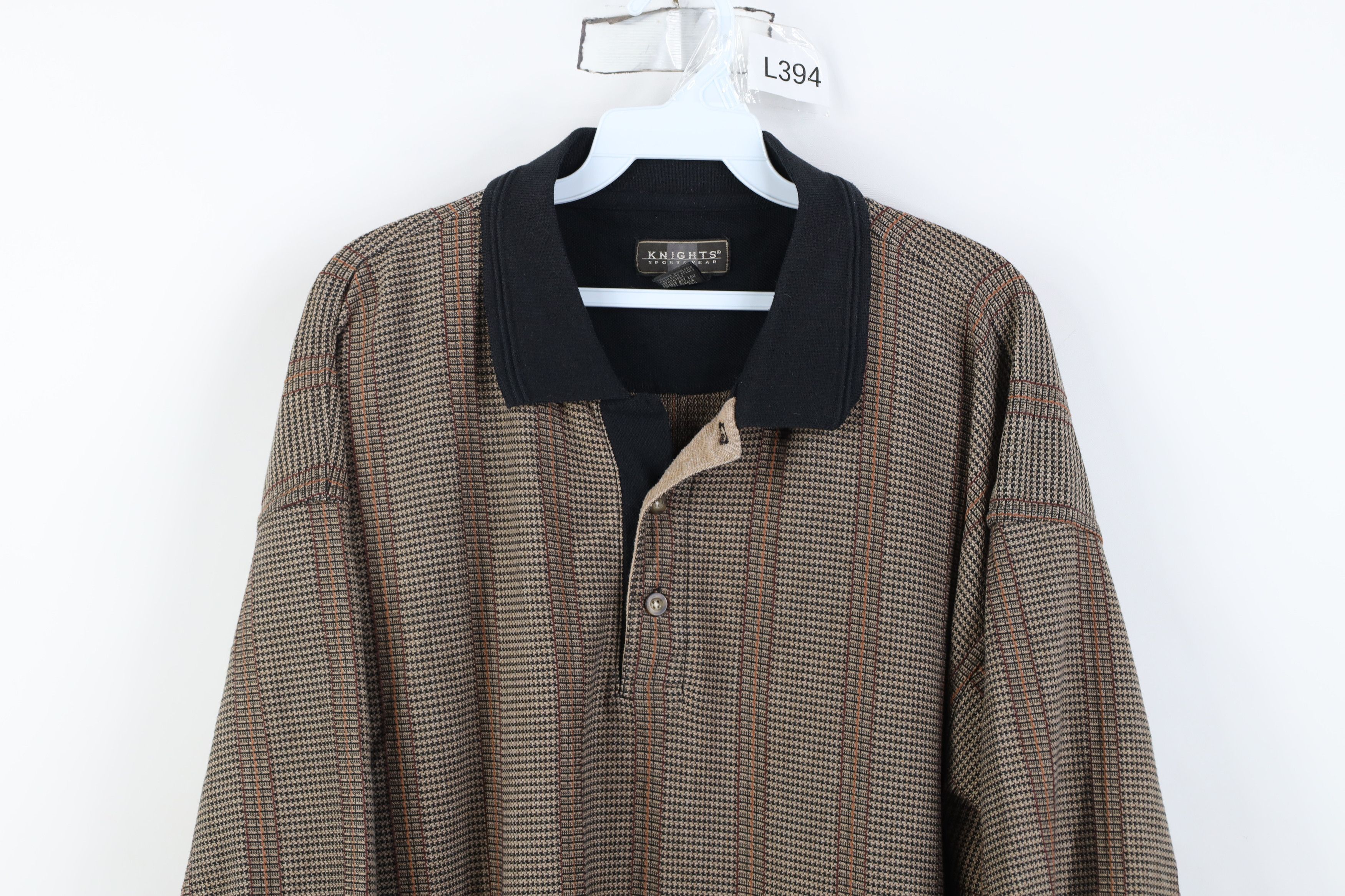 Vintage Vintage 90s Streetwear Striped Knit Collared Golf Polo Size US XXL / EU 58 / 5 - 2 Thumbnail
