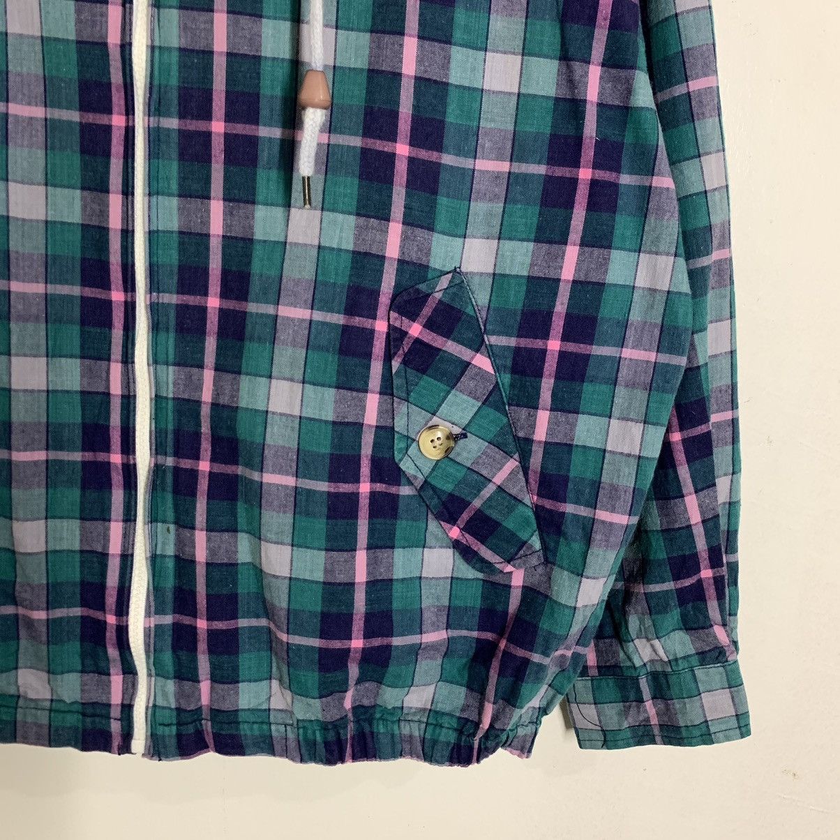 Japanese Brand × Vintage Vintage Alliance Checkered Hoodie Jacket Size US M / EU 48-50 / 2 - 4 Thumbnail