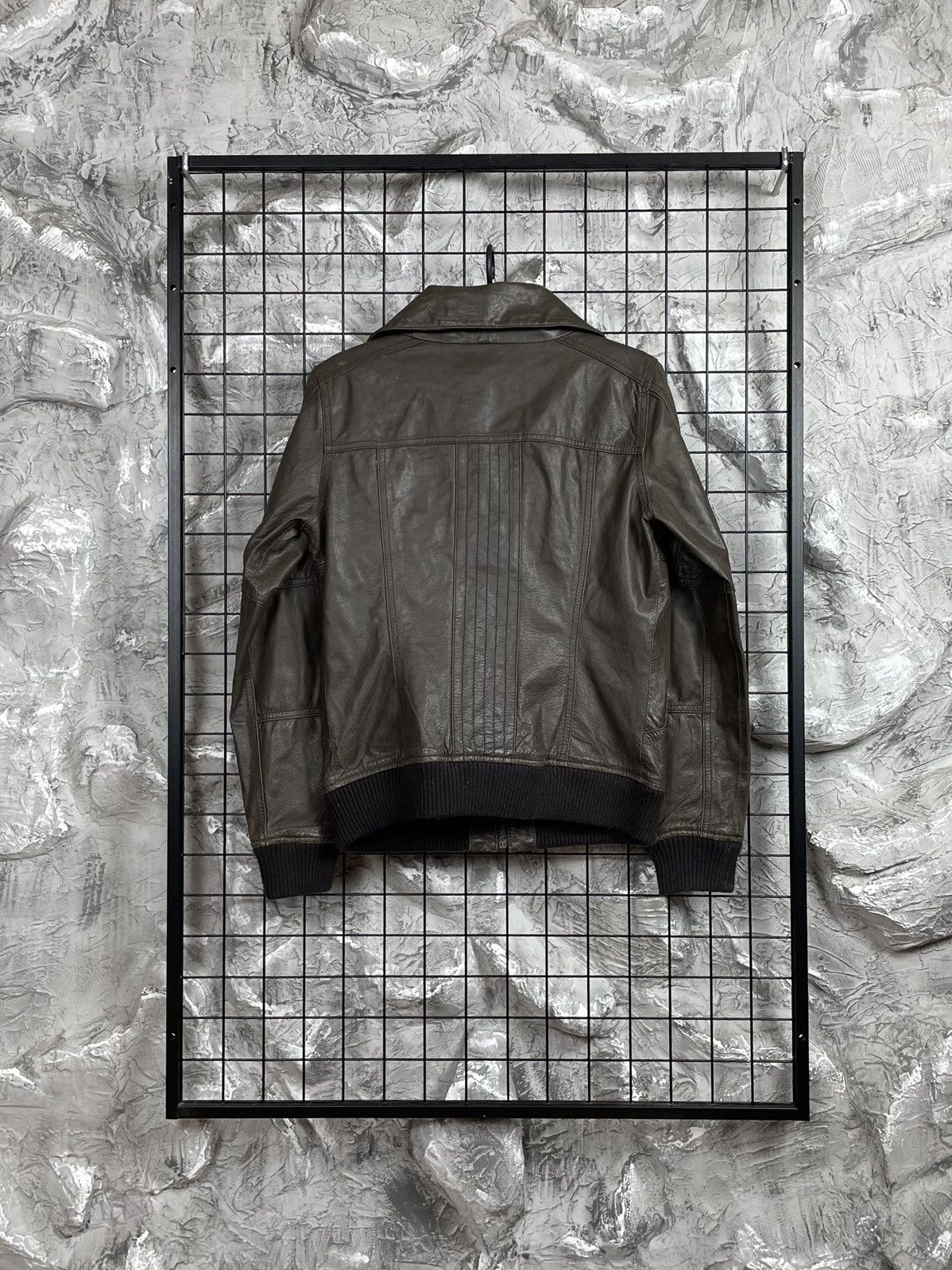 If Six Was Nine 2000s Y2K Leather Jacket Rick Owens Kmrii Hedi Slimane Vibe Size US M / EU 48-50 / 2 - 2 Thumbnail