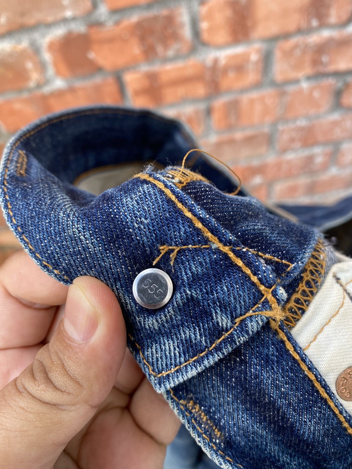 Levi's × Levi's Vintage Clothing × Vintage W31x30.5 vintage levi's 501xx redline big E denime USA Size US 31 - 6 Thumbnail