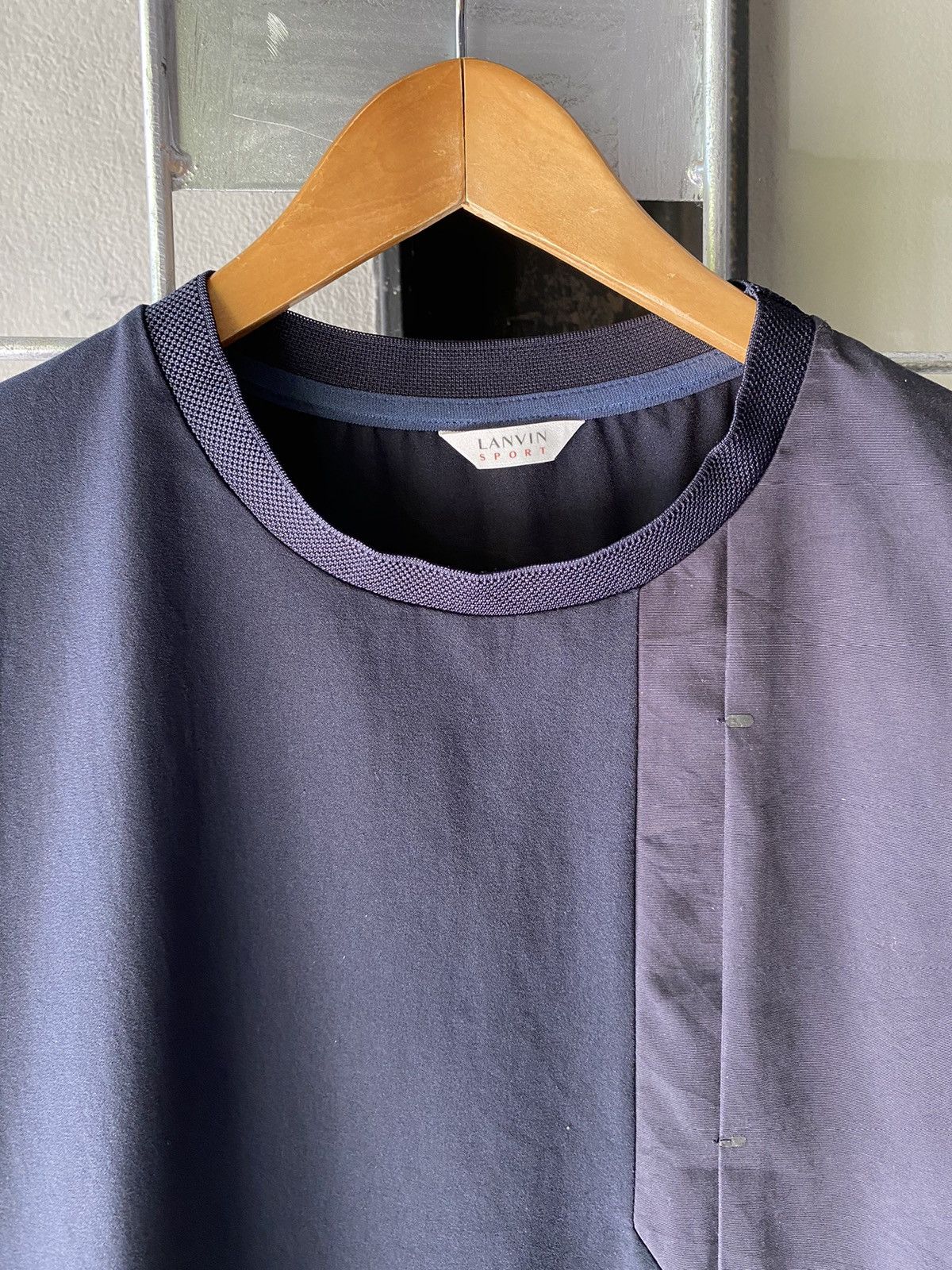 Lanvin LANVIN Dark Blue Crew Neck Short Sleeve Top Size US M / EU 48-50 / 2 - 7 Thumbnail