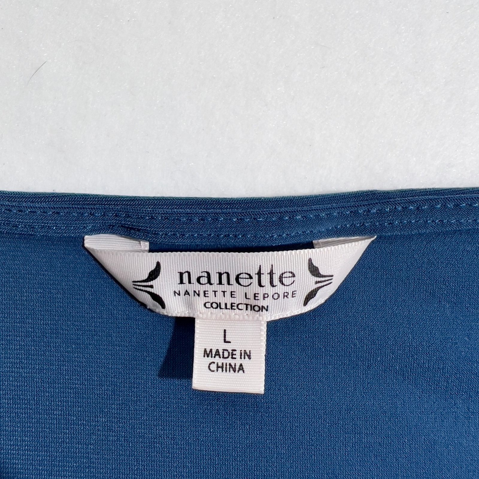Nanette Lepore Nanette Lepore Collection Blouse Woman L Blue Zippers Size L / US 10 / IT 46 - 2 Thumbnail