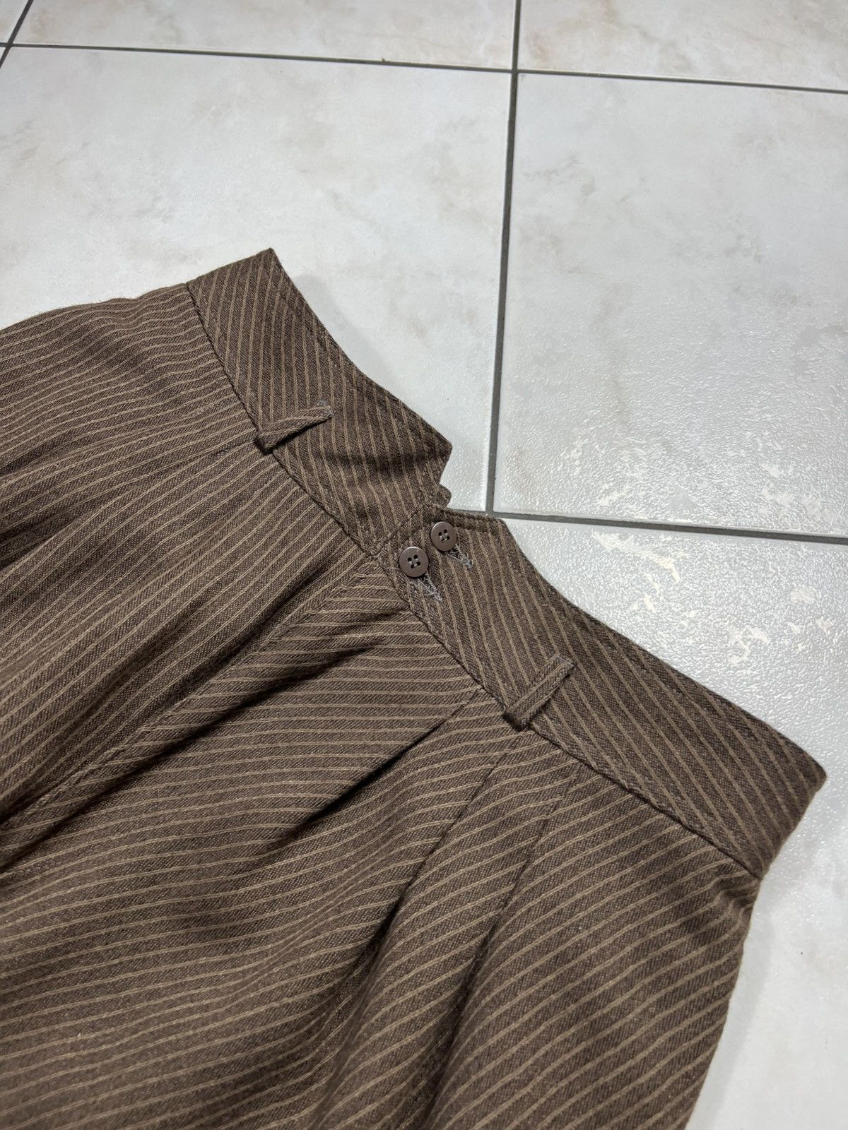Vintage Vintage 60s Ettore Massari italian wool striped crease pants Size US 34 / EU 50 - 8 Thumbnail