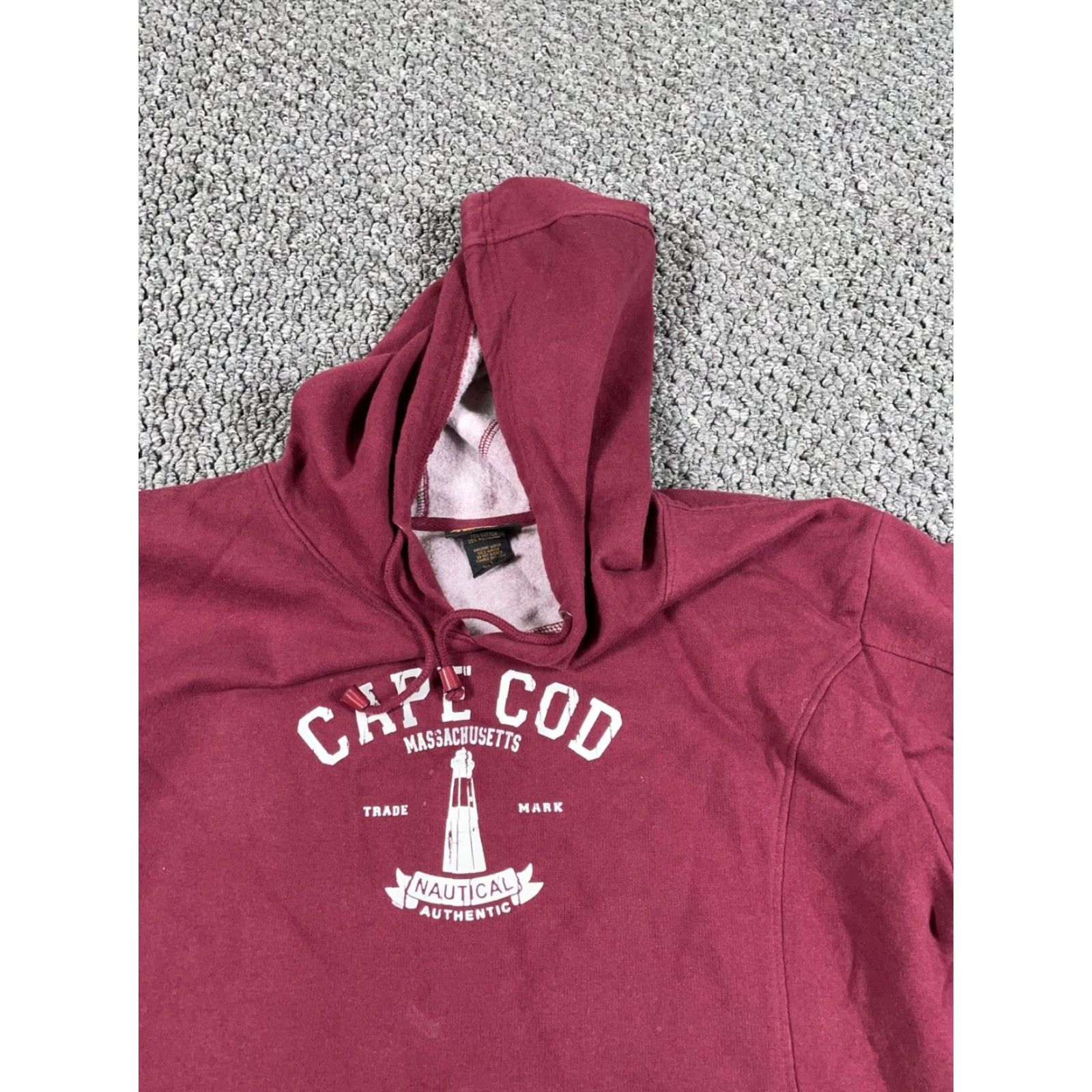 Etro Renegade Retro Cape Cod Hoodie Pullover Adult Large Dark Red Graphic Sweatshirt Mens Size US L / EU 52-54 / 3 - 5 Thumbnail