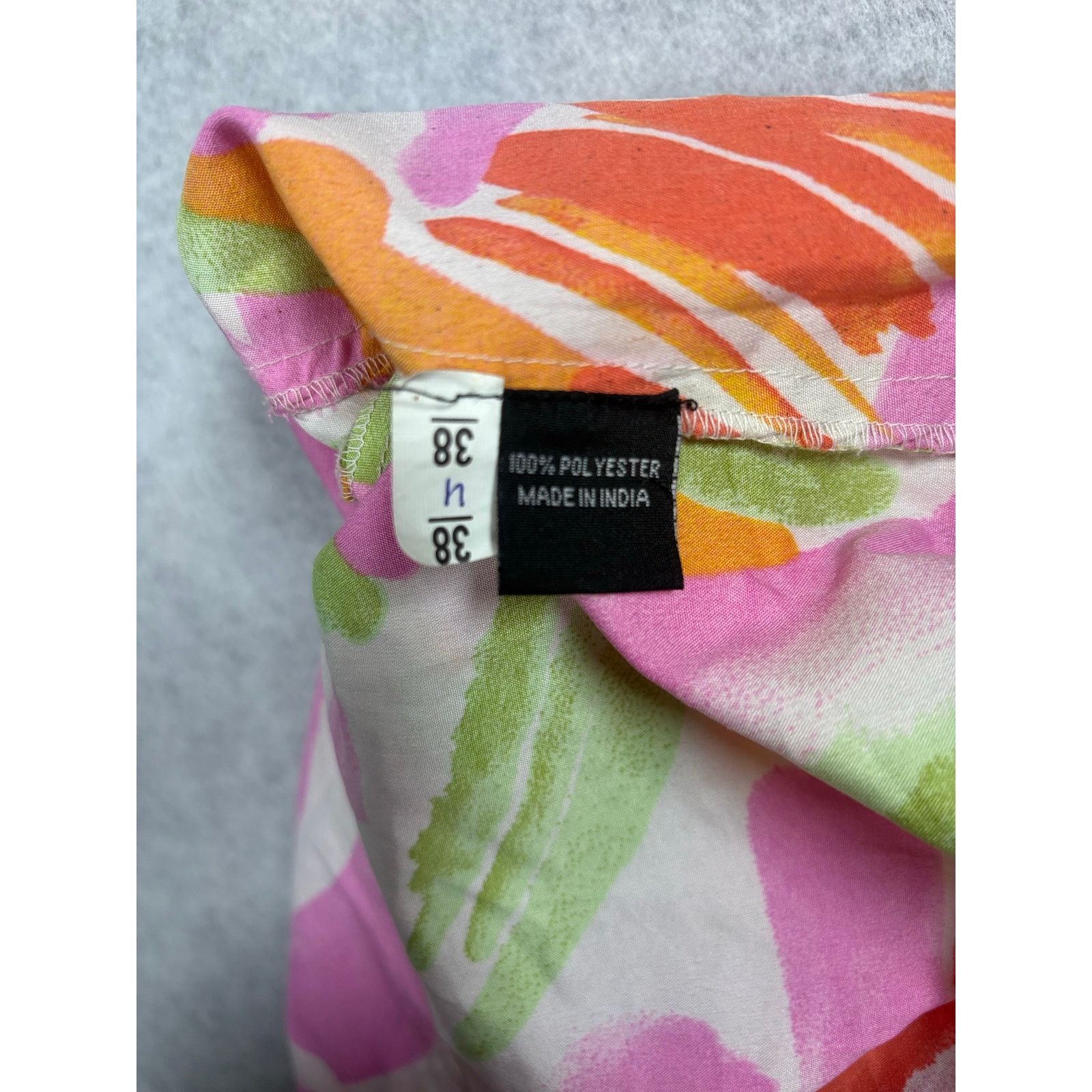 Other Thread Story Multicolor Abstract Tie Front Crop Blouse #0510 Size XL / US 12-14 / IT 48-50 - 5 Thumbnail