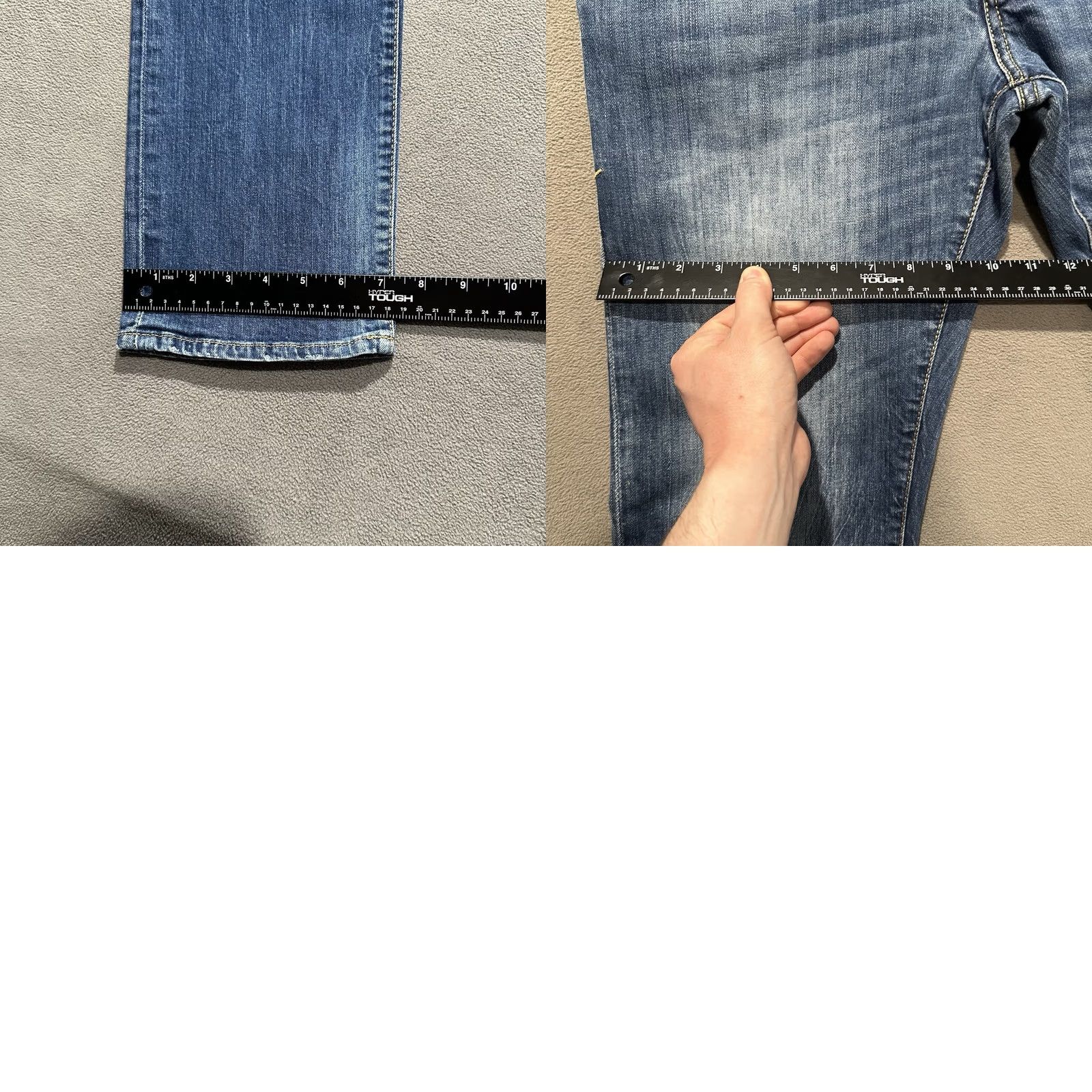 Vintage Herrlicher Jeans Mens 32x32 Blue Denim Tyler Slim Fit Faded GUC 5-Pocket Design Straight Slim Inseam 32" Regular Denim Size US 32 / EU 48 - 11 Thumbnail