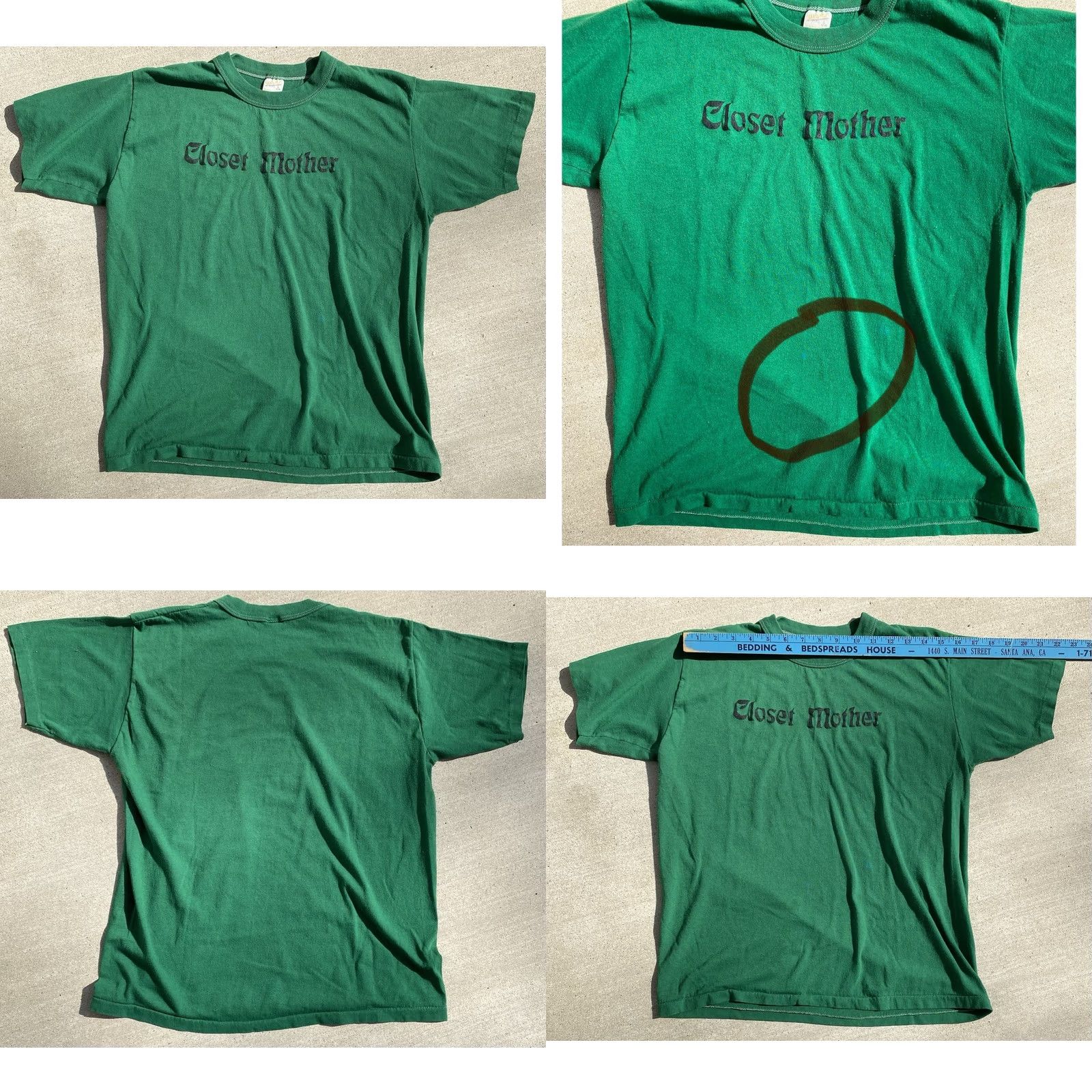 Vintage VINTAGE Sportswear T-Shirt, Single Stitch, 70s 80s, Green, Size L, Mens, Short Sleeve, Iron On Letting Tee Size US L / EU 52-54 / 3 - 10 Thumbnail